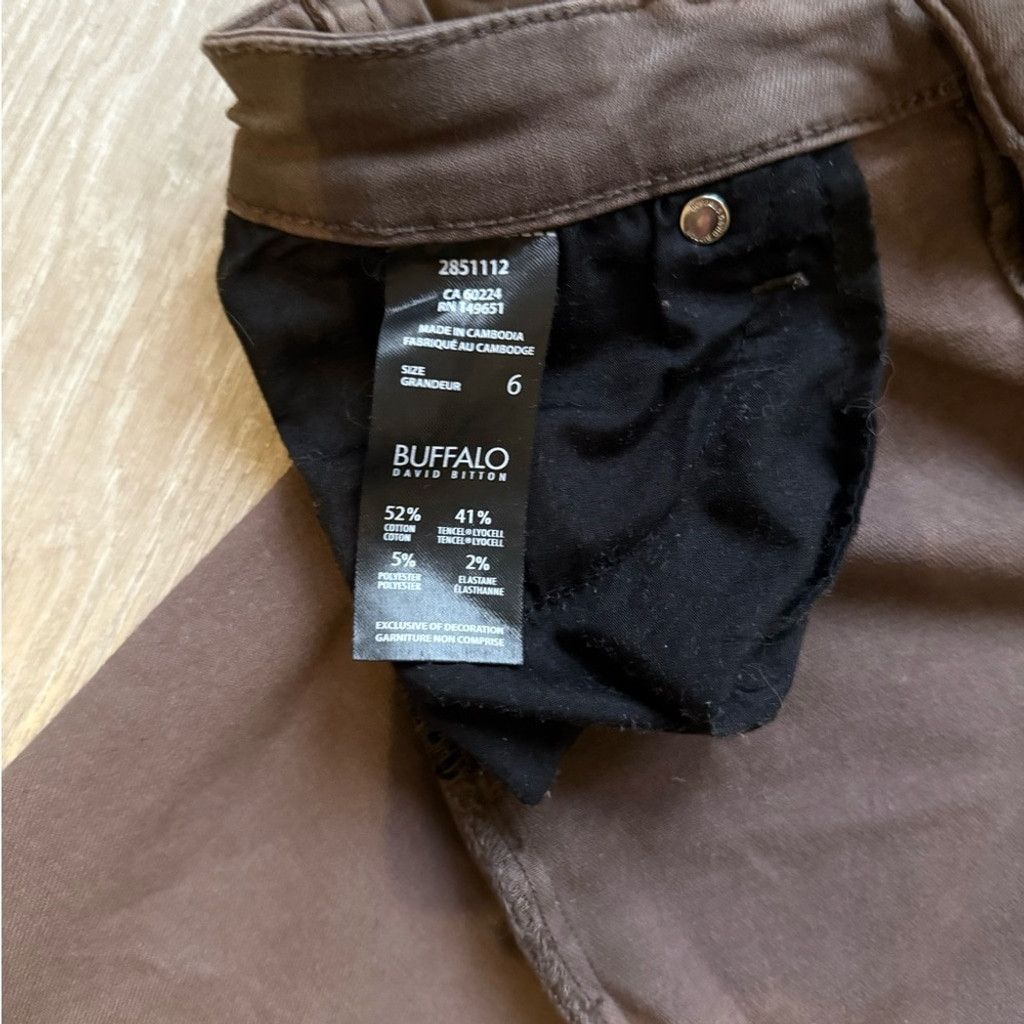 Buffalo David Bitton Buffalo David Bitton Women's Skinny Jeans - Brown Size 28" / US 6 / IT 42 - 4 Thumbnail
