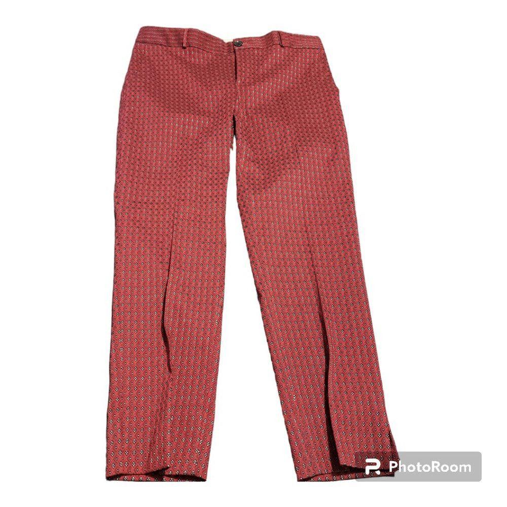 Banana Republic CT698 Banana Republic Ladies Red & Black Pant 12 Size 34" / US 12 / IT 48 - 1 Thumbnail