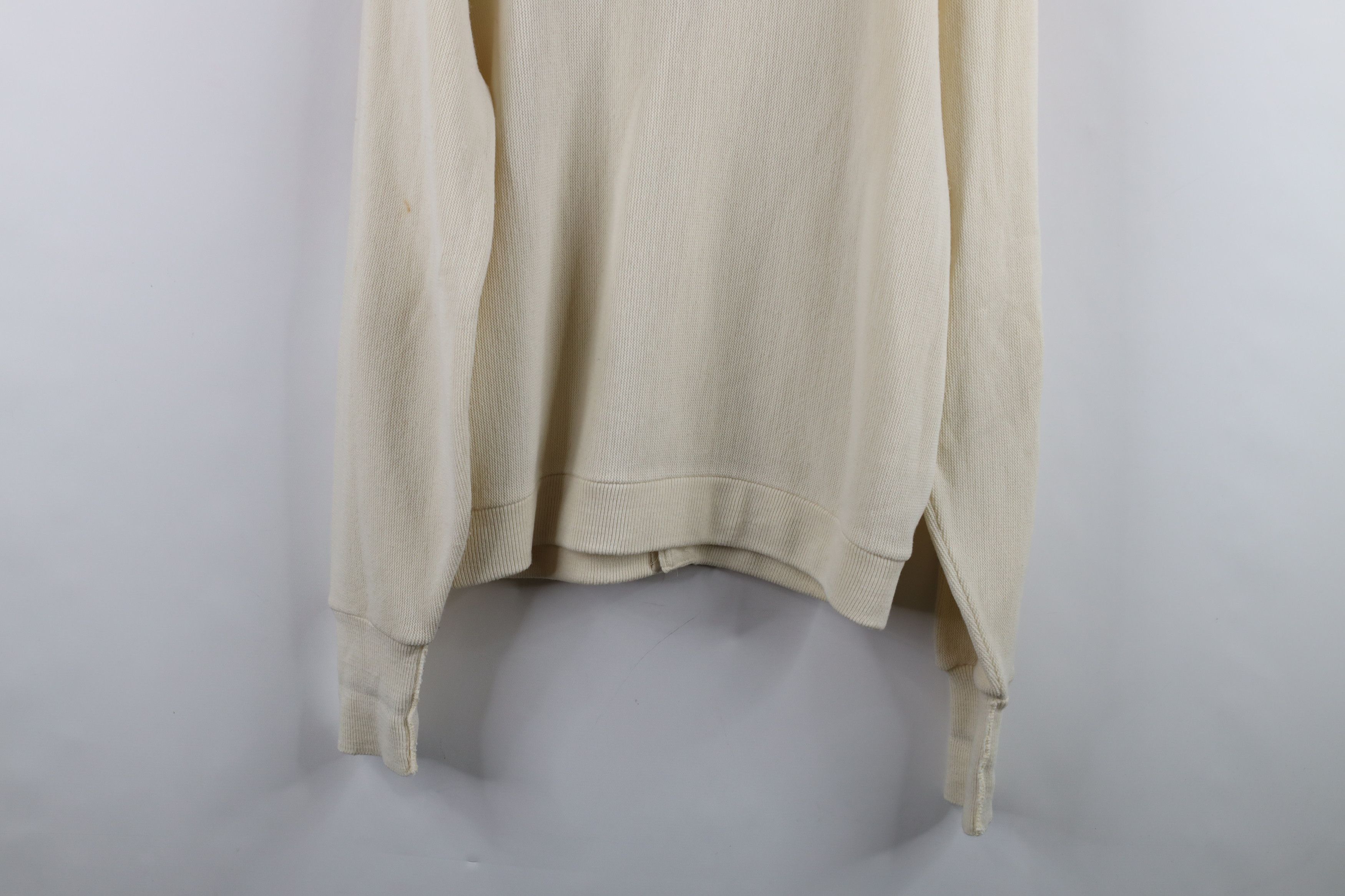 Izod × Vintage Vintage 90s Izod Spell Button Cardigan Sweater Cream USA Size US M / EU 48-50 / 2 - 12 Thumbnail
