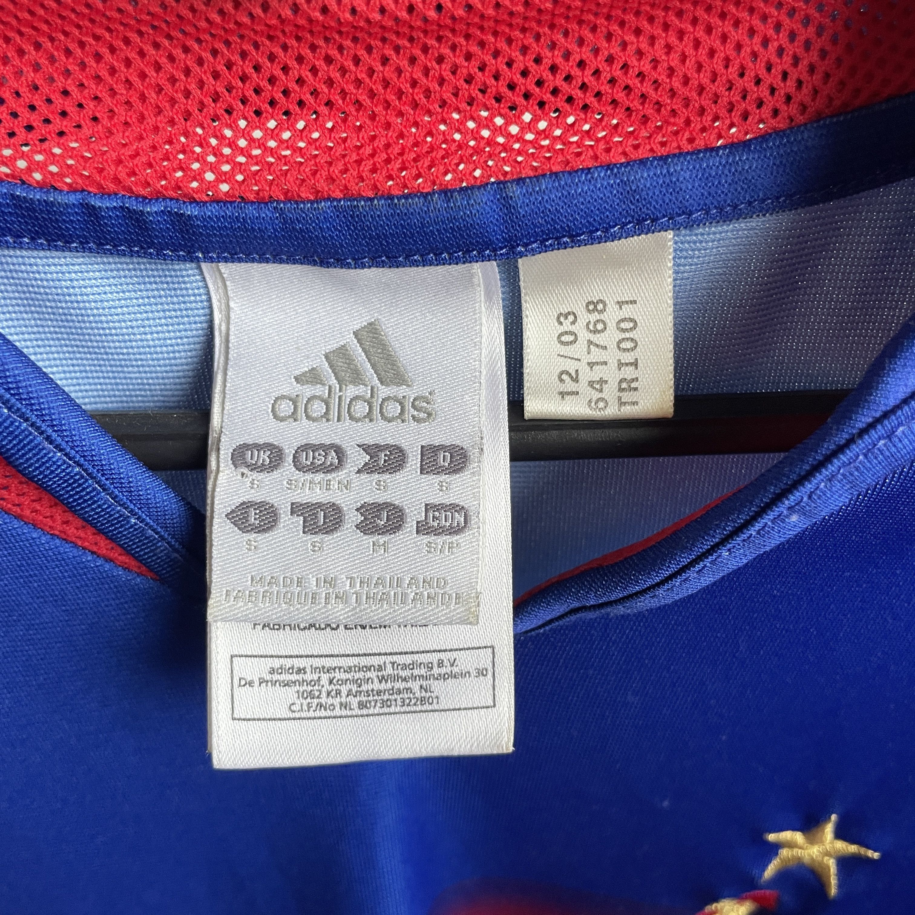 Adidas France National Team 2004-06 Home Jersey Size S Size US S / EU 44-46 / 1 - 4 Thumbnail