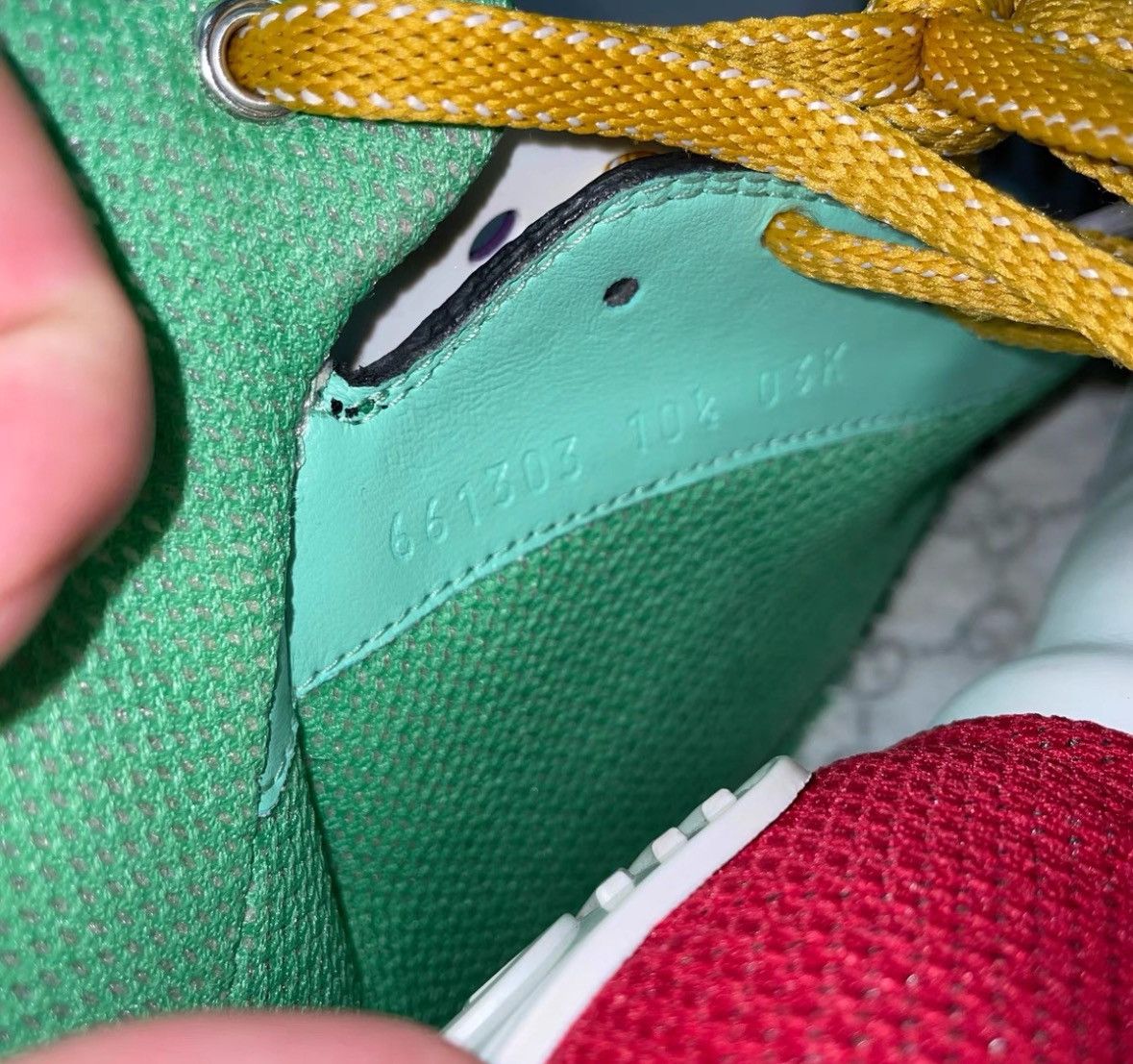 Gucci Gucci High-Top Basketball Sneakers in Black Red White - Size US 10.5 / EU 43-44 - 6 Thumbnail
