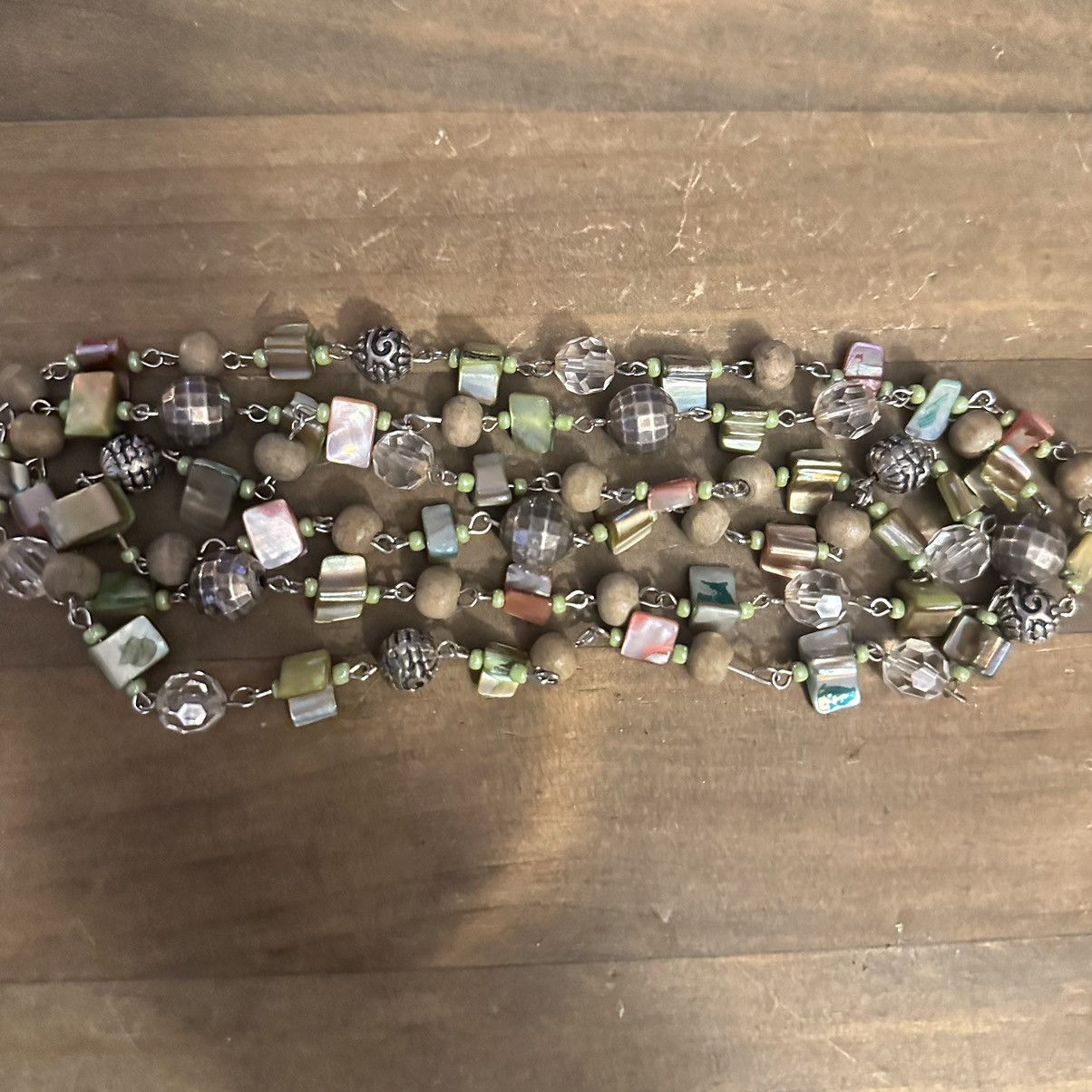 Vintage Vintage long abalone shell and bead necklace Size ONE SIZE - 2 Thumbnail