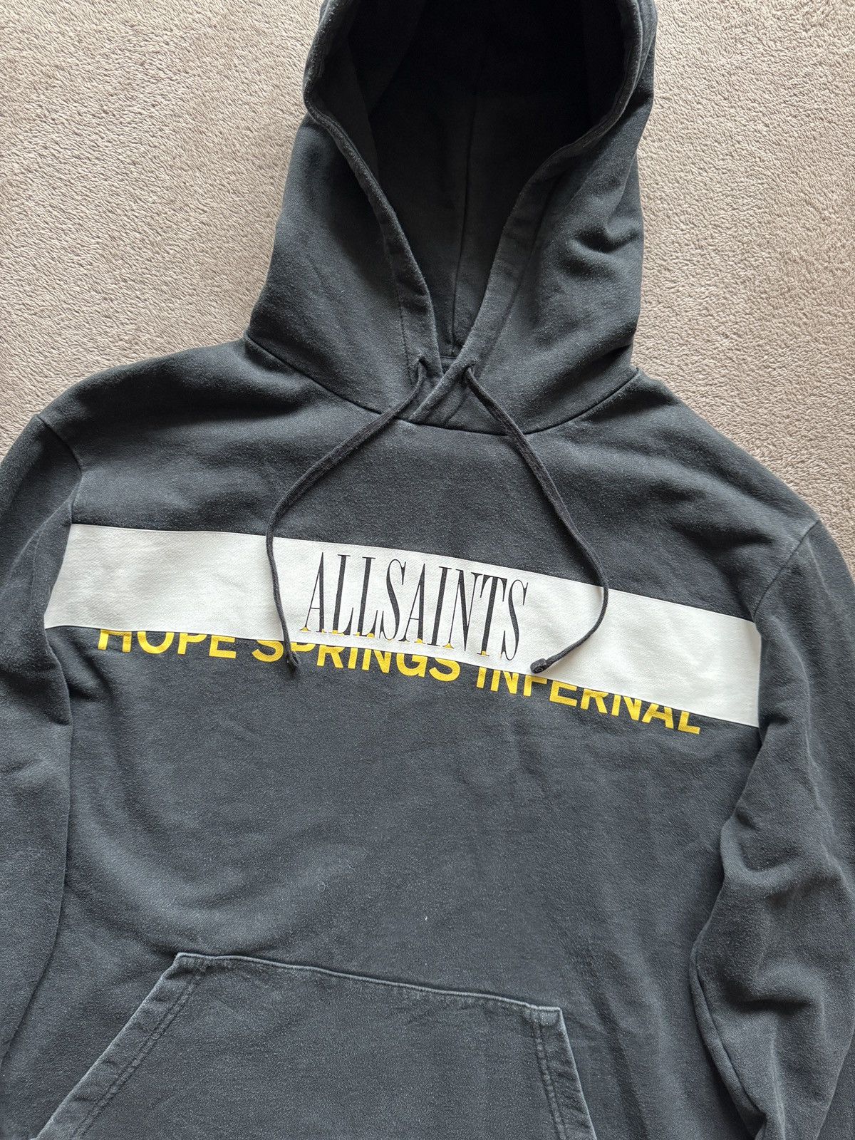 Vintage Allsaints Big Logo Hoodie vintage Y2K faded stussy lgb ysl Size US M / EU 48-50 / 2 - 3 Thumbnail