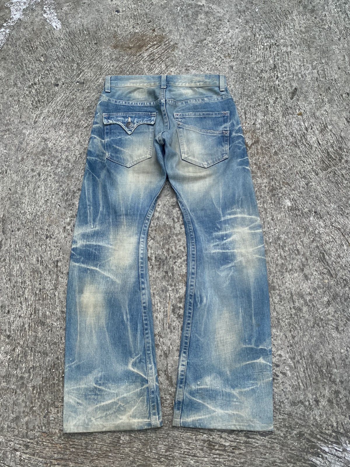 If Six Was Nine × Japanese Brand × Le Grande Bleu (L.G.B.) Ratle trap bootcut denim pants Size US 30 / EU 46 - 3 Thumbnail