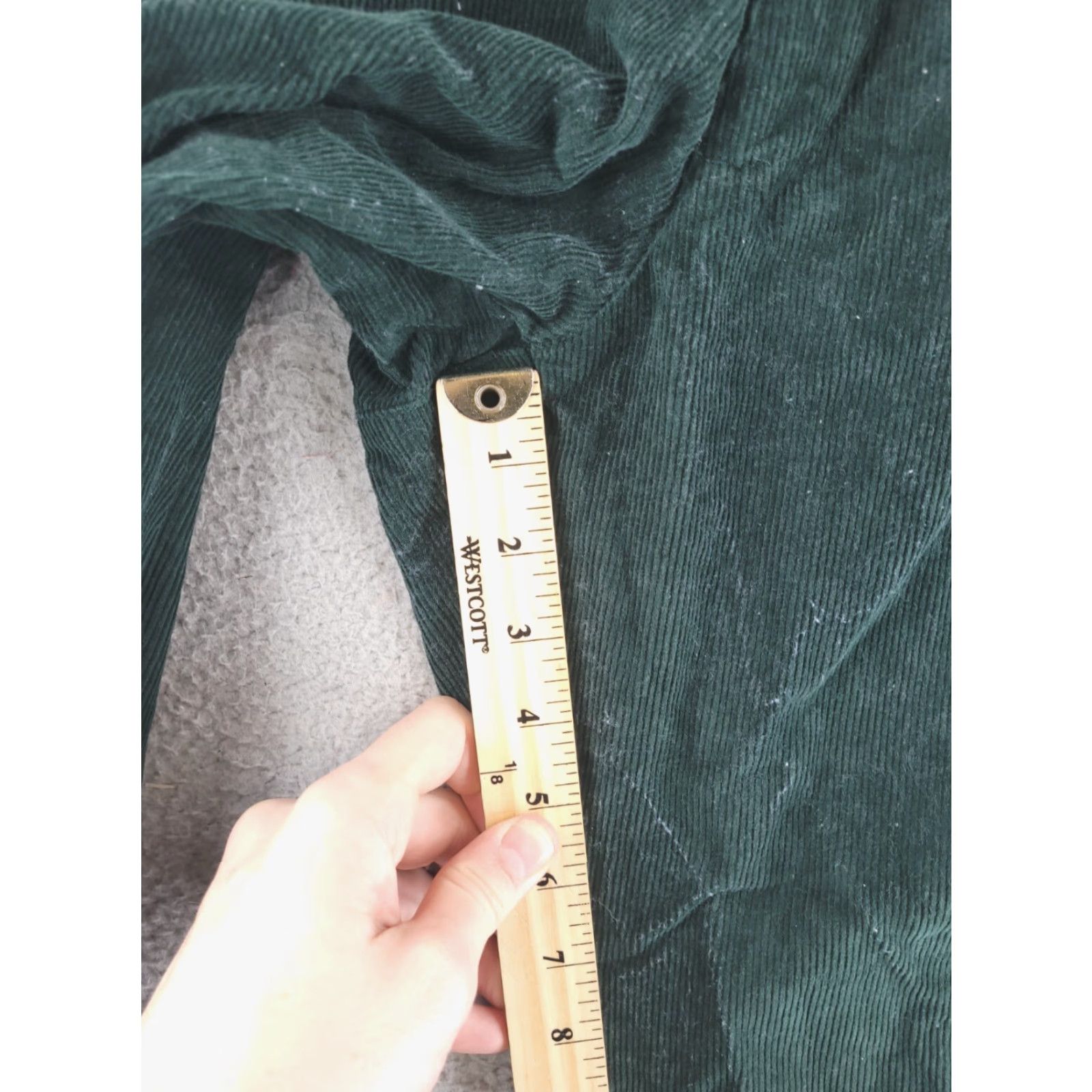 Vintage Linea Uomo Pants Mens 37x33 Green Corduroy Relaxed Fit Chino Cotton Vintage Size US 37 - 6 Thumbnail