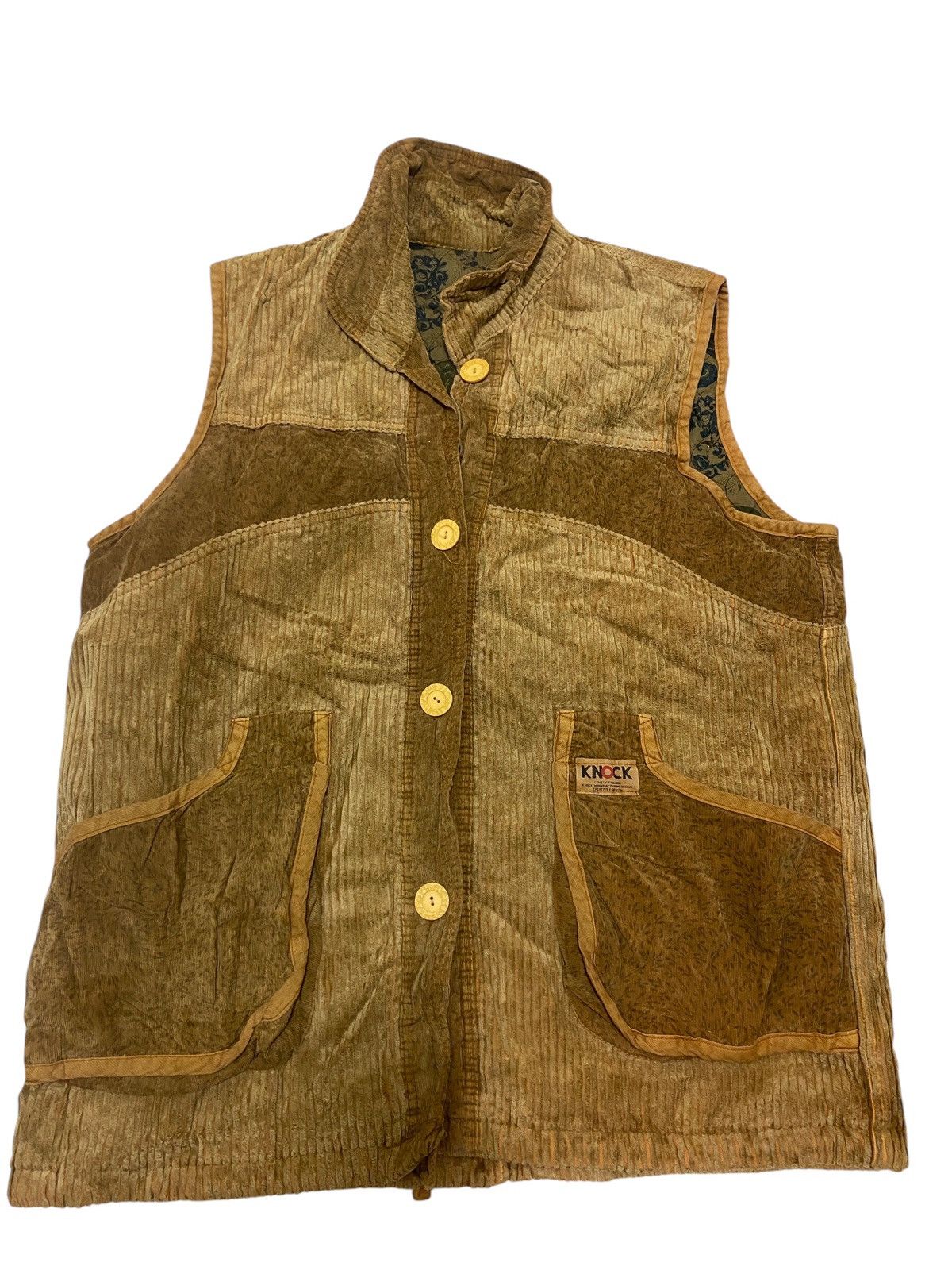 Vintage knock corduroy vest