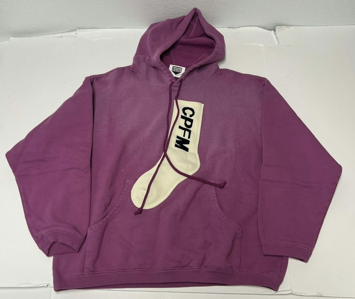 image of Cactus Plant Flea Market Cpfm Sock Hoodie Purple Size Small, Men's