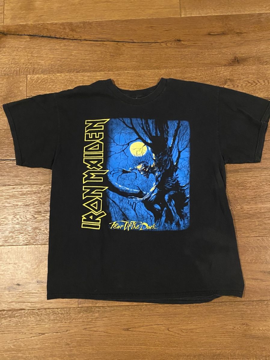 Band Tees × Vintage Iron Maiden Fear of The Dark Band Tee s/s Top Size US L / EU 52-54 / 3 - 1 Thumbnail