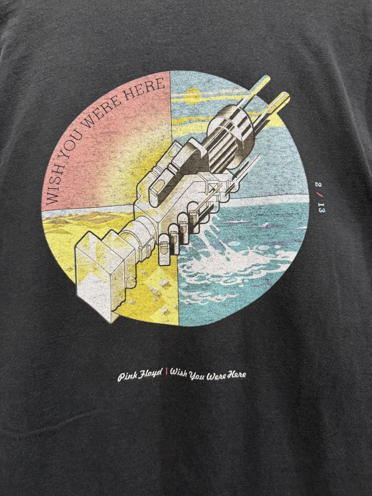 Band Tees × Vintage Vintage 90s Pink Floyd Wish You Were Here Faded Tee Size US XL / EU 56 / 4 - 9 Thumbnail