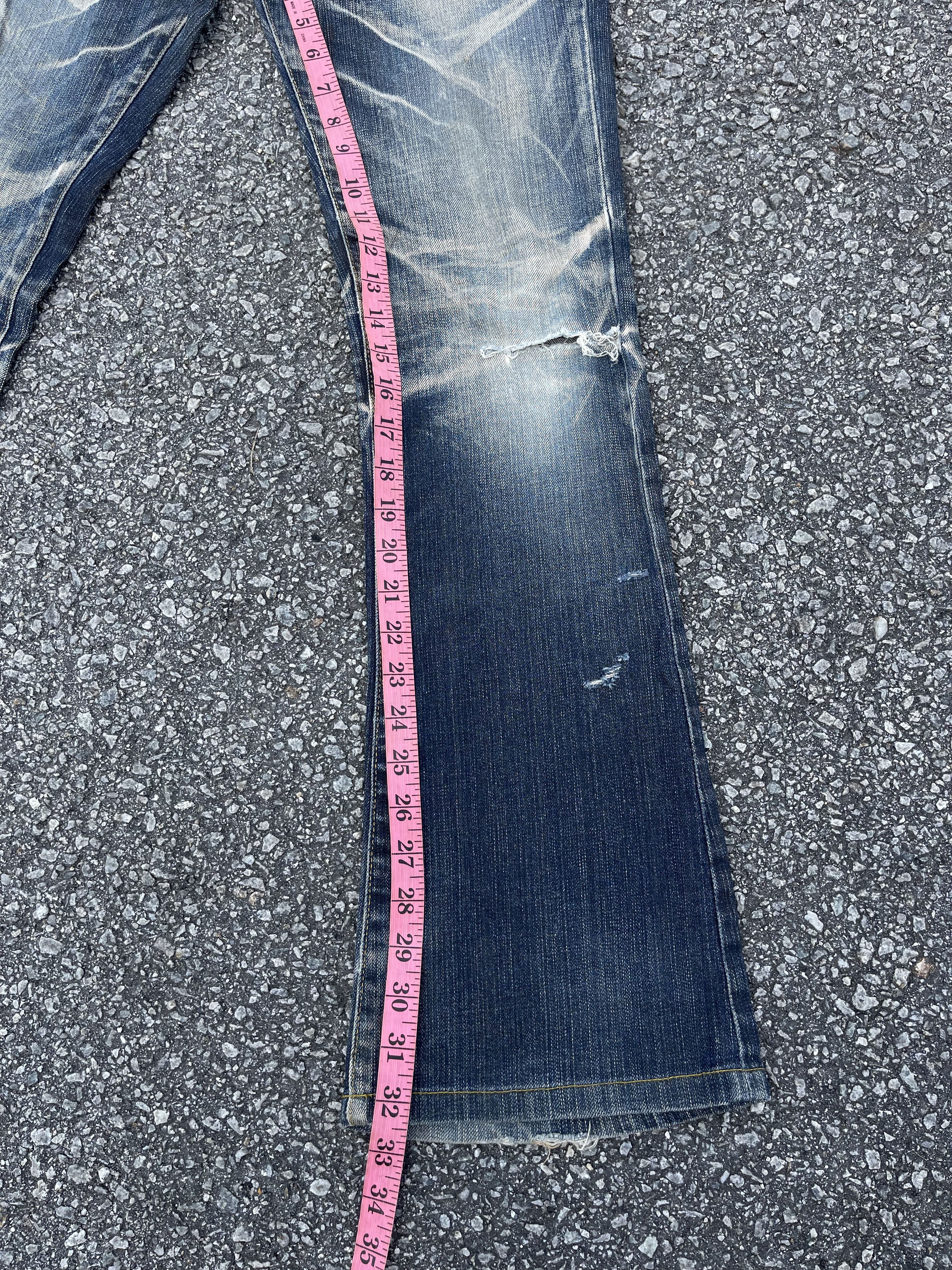 Beauty Beast × If Six Was Nine × Tornado Mart Tornado Mart Knee Ripped Super Flare Jeans Size US 32 / EU 48 - 10 Thumbnail