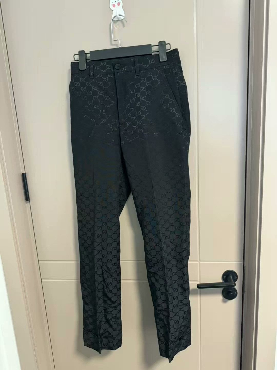 gucci all-over print long pants