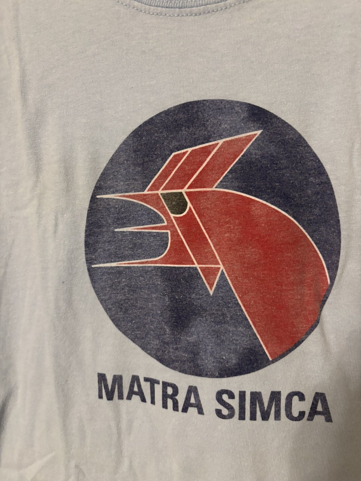 Gildan Vintage Gildan Light Blue Matra Simca Logo Tee Size US L / EU 52-54 / 3 - 2 Thumbnail