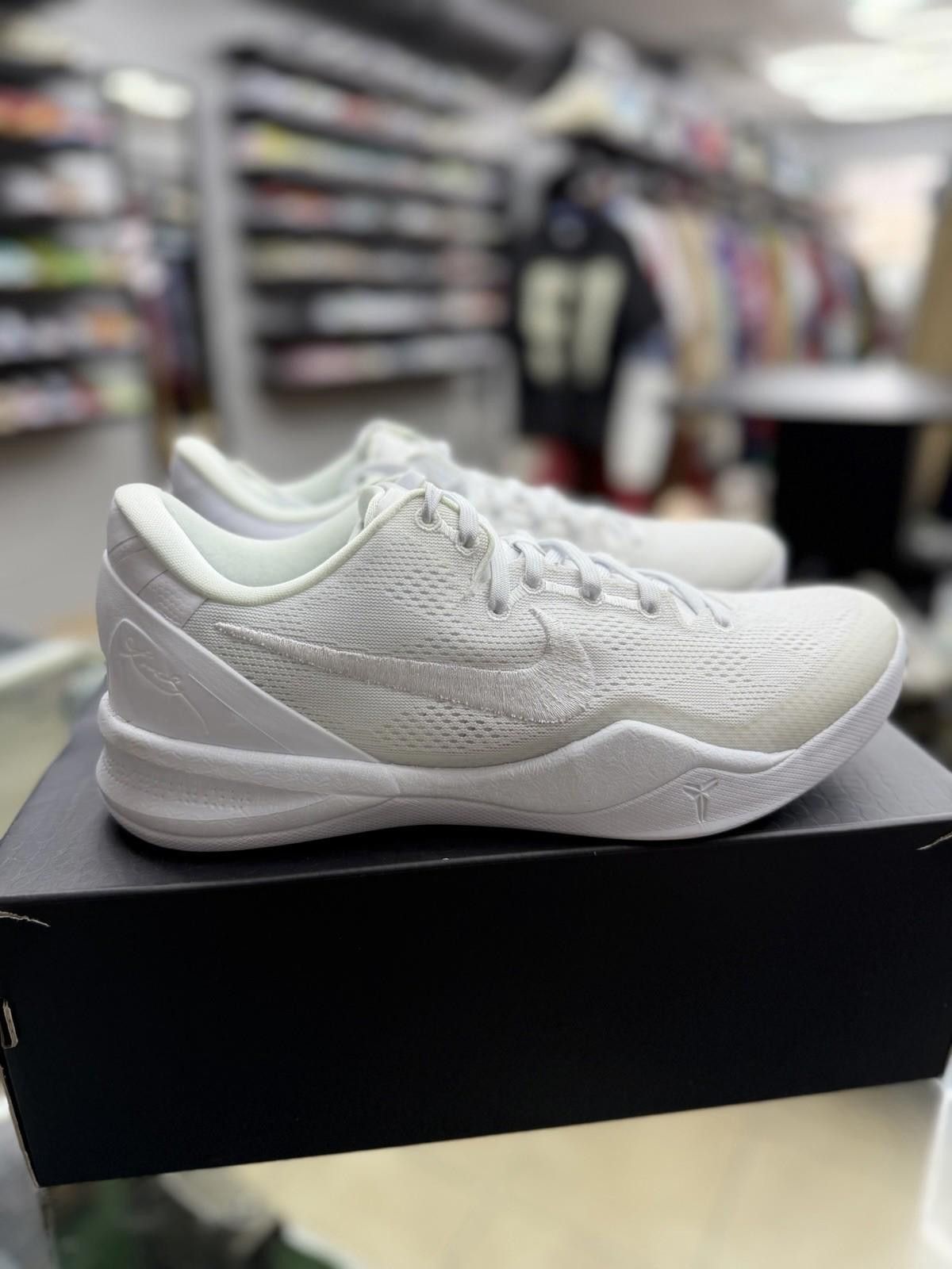 Nike Size 10 Nike Kobe 8 Protro Low Halo Triple White FJ9364-100 Size US 10 / EU 43 - 7 Thumbnail