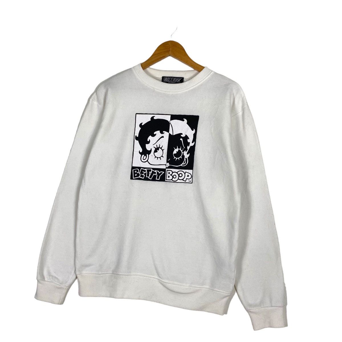 Anime × Cartoon Network × Japanese Brand RARE!! Vintage 90s Betty Boop Crewneck Sweatshirt Big Logo Size US M / EU 48-50 / 2 - 2 Thumbnail