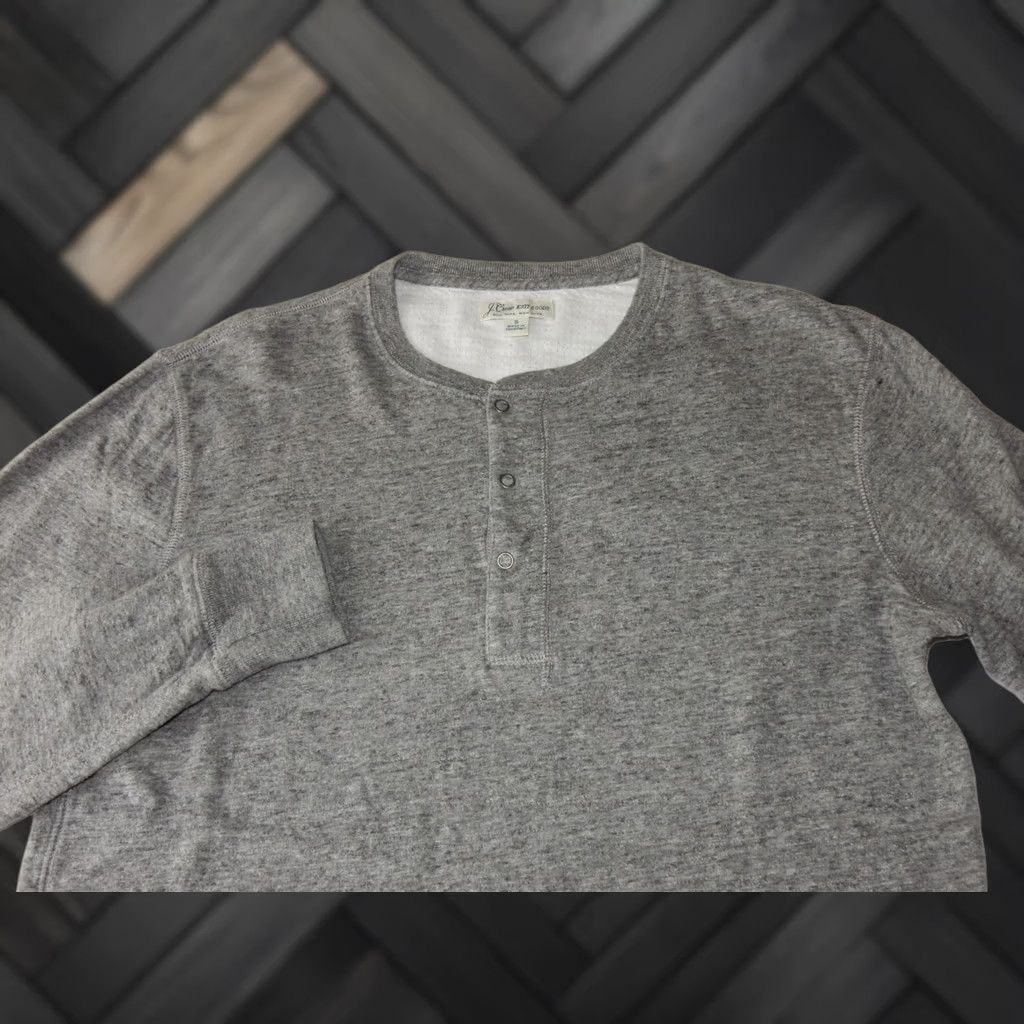 J.Crew J.CREW Men’s T-Shirt Henley Long Sleeve Size S Gray Snap Button 2 Layer Shirt Size US S / EU 44-46 / 1 - 1 Thumbnail