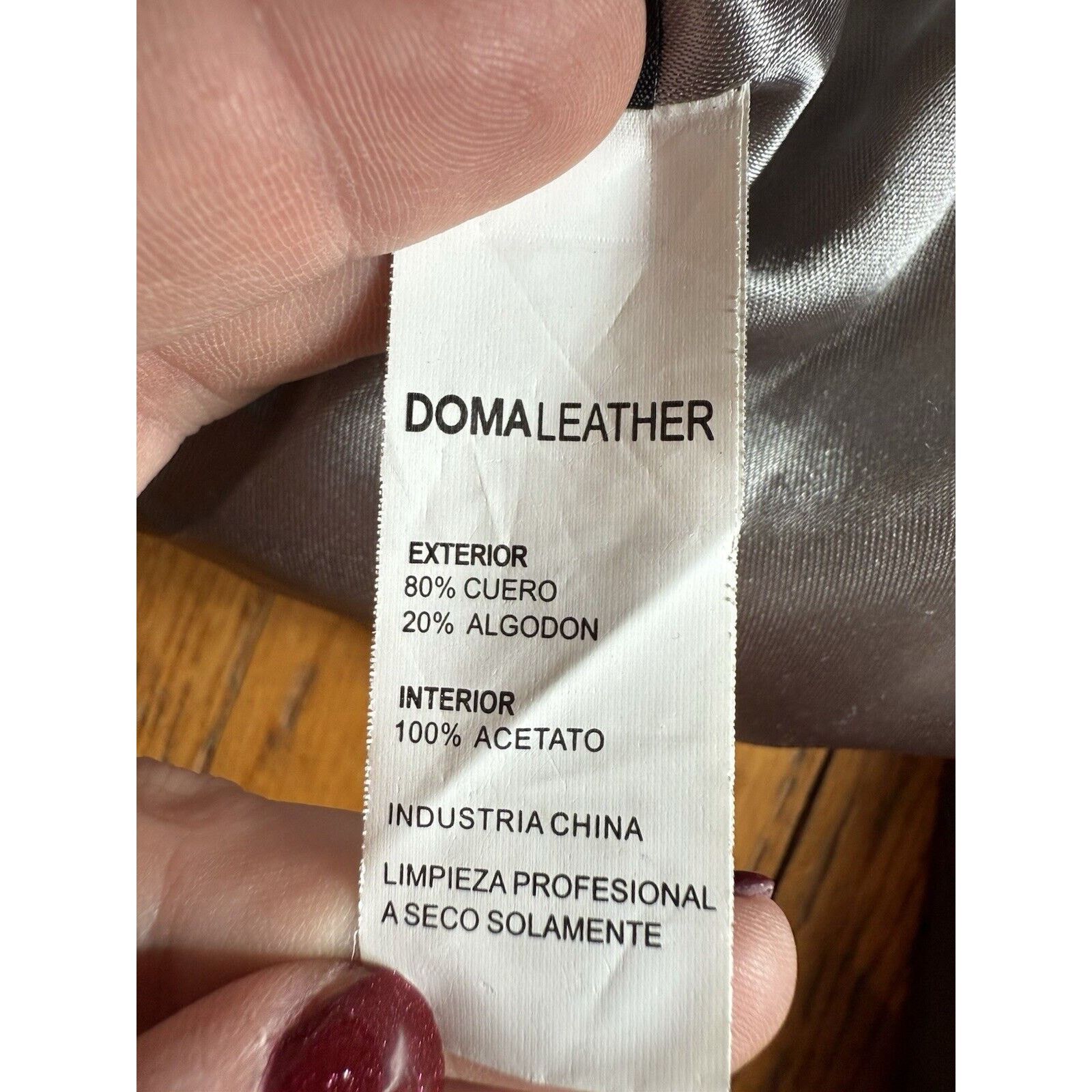 Other Doma Jacket Lamb Leather Gray Moto Biker Womens Large Size L / US 10 / IT 46 - 11 Thumbnail