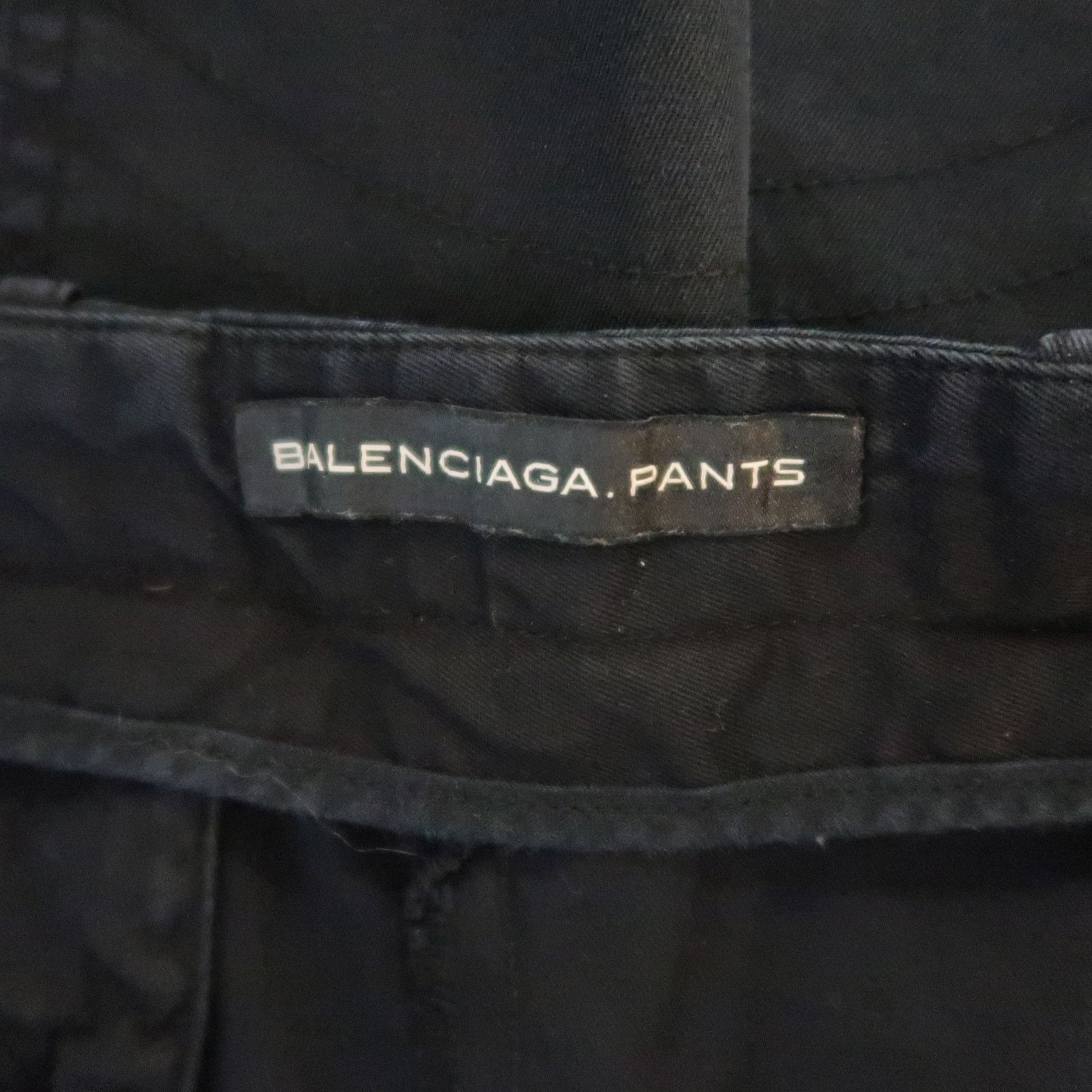 Balenciaga BALENCIAGA Size 6 Black Cotton Solid Casual Pants Size 28" / US 6 / IT 42 - 9 Thumbnail