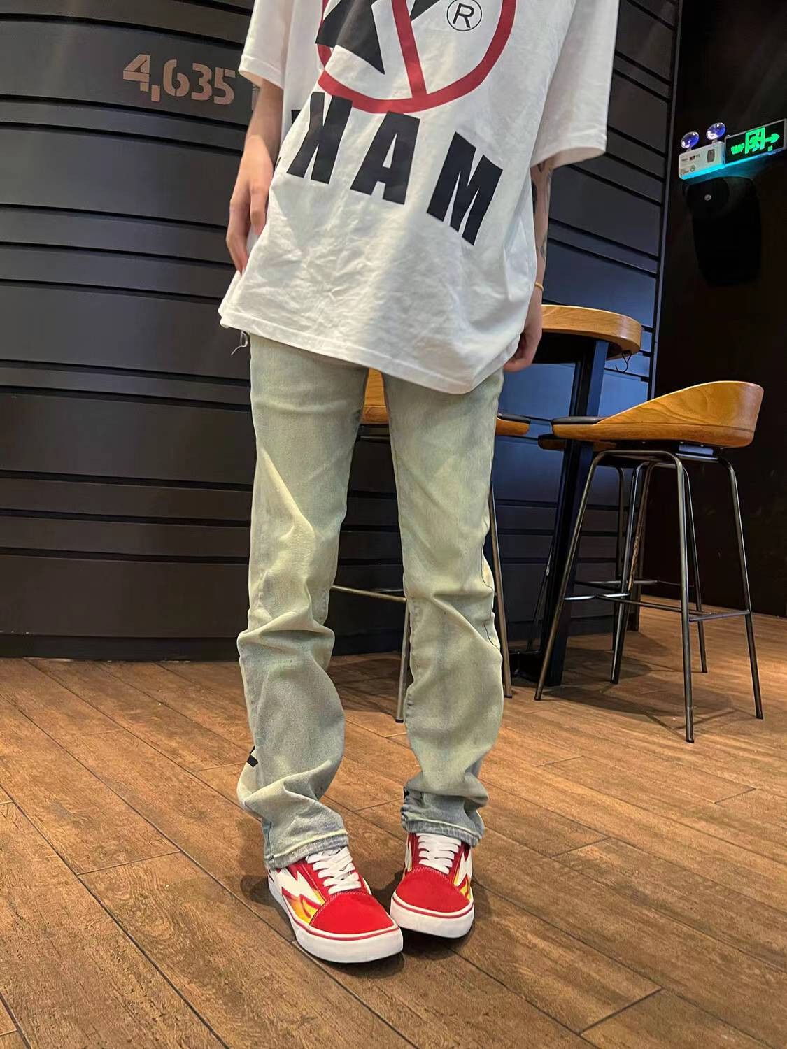 Japanese Brand × Jean Vintage washed distressed rare heavyweight jeans Size US 34 / EU 50 - 2 Thumbnail
