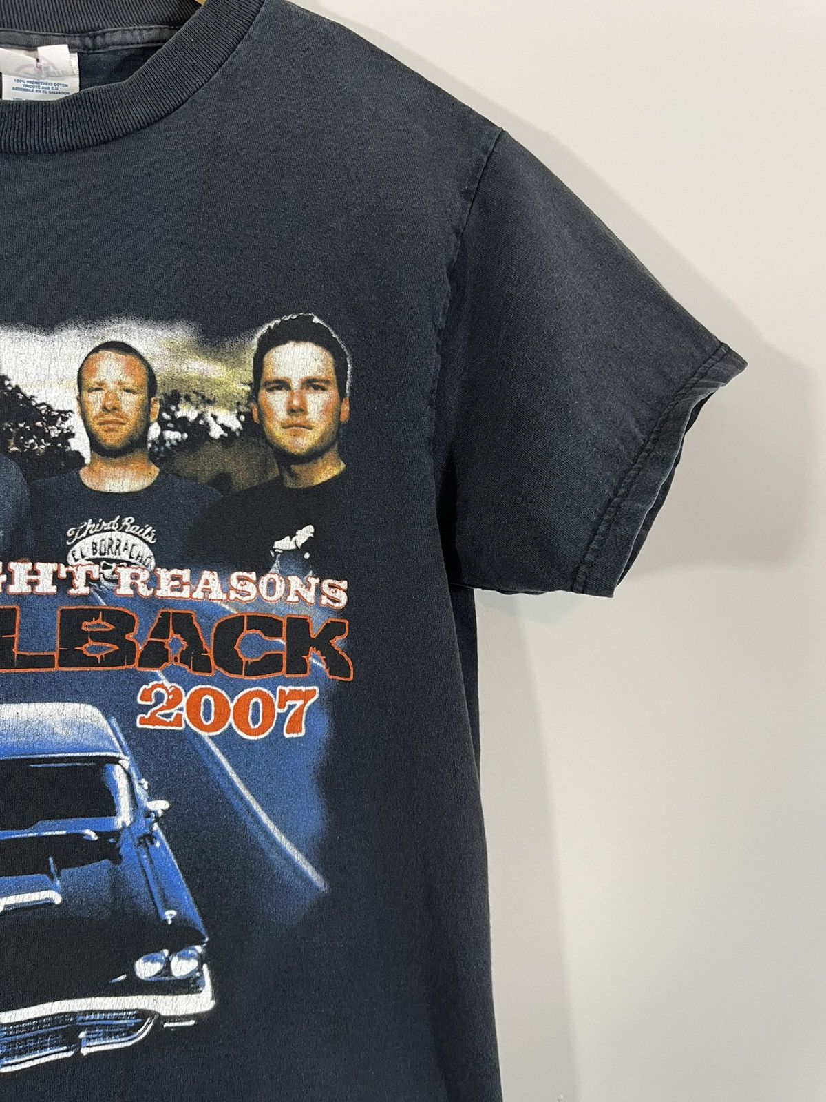 Band Tees Faded Black Nickelback 2007 Tour Y2K Band Tee Size US M / EU 48-50 / 2 - 5 Thumbnail