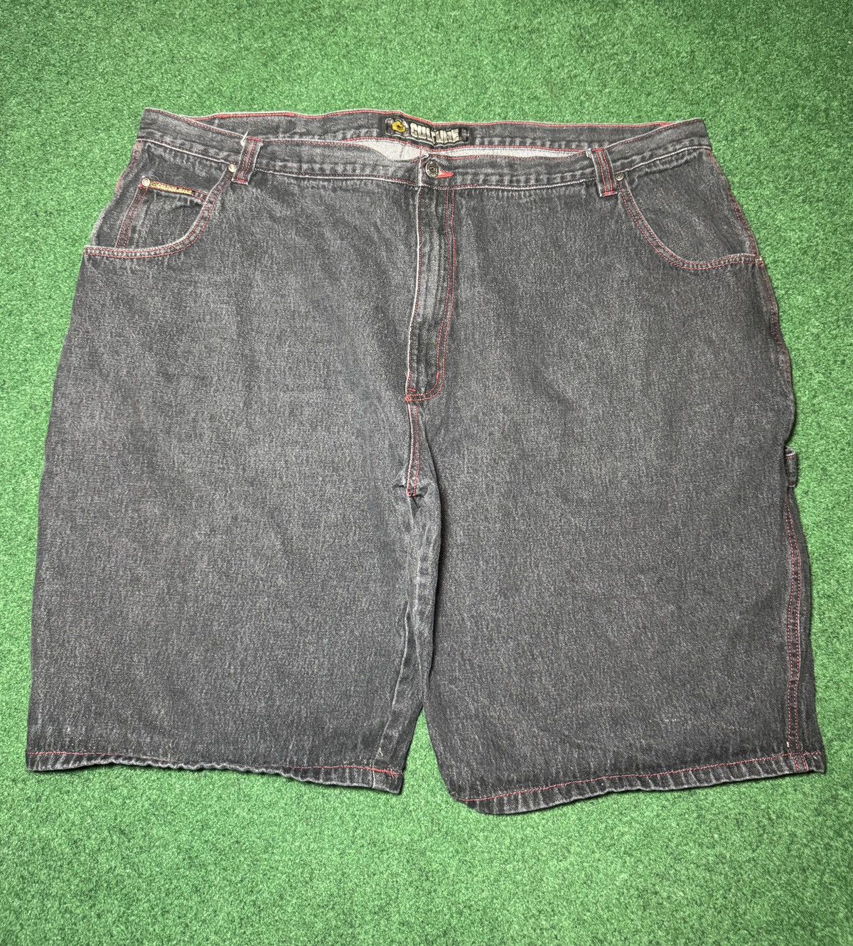 Ecko Unltd. × Southpole Y2K Culture Carpenter Baggy Jorts 52 Black Denim Shorts Size US 44 / EU 60 - 3 Thumbnail