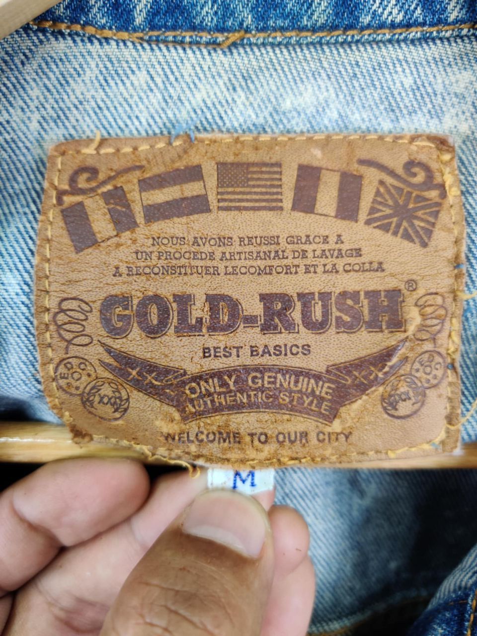 Edwin Edwin x Gold Rush Acid Wash Denim Trucker Jacket Size US M / EU 48-50 / 2 - 15 Thumbnail