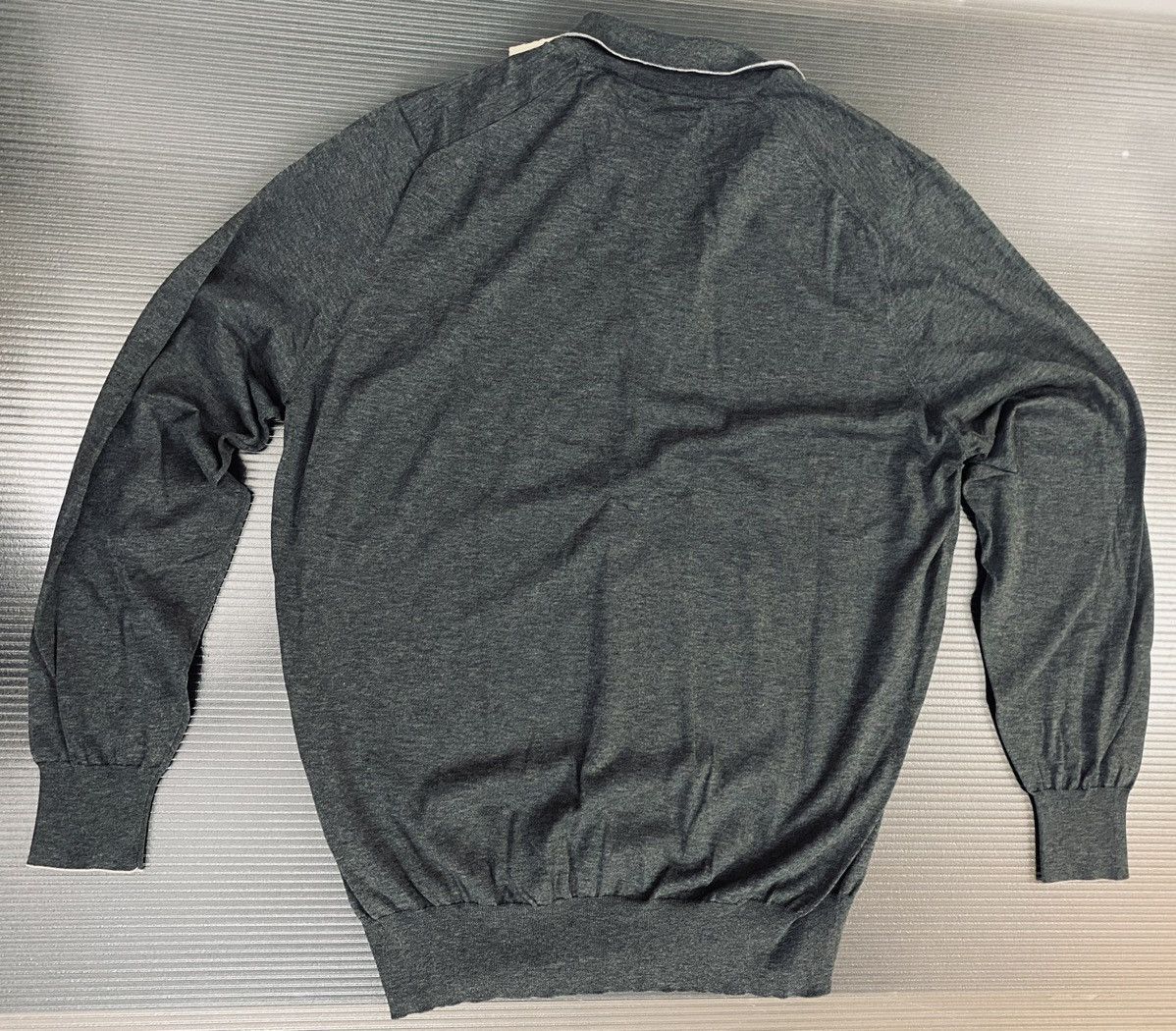Brunello Cucinelli Brunello Cucinelli 🇮🇹 grey dual zip frosted sweatshirt 56 NEW Size US XL / EU 56 / 4 - 11 Thumbnail