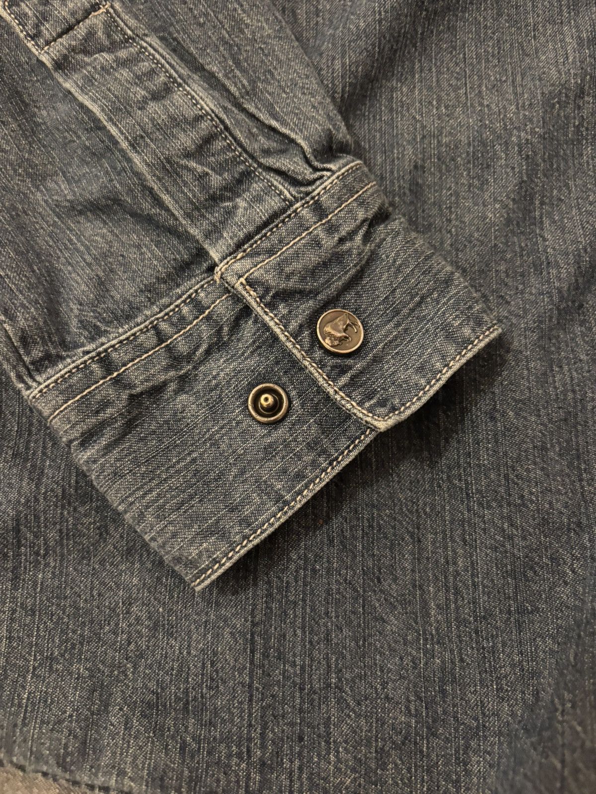 Mountain Khakis Denim Pearl Snap Western Style Button Down Size US M / EU 48-50 / 2 - 4 Thumbnail