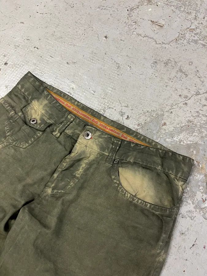 Dolce & Gabbana SS2006 Dolce & Gabbana Olive Green Pants Size US 31 - 6 Thumbnail