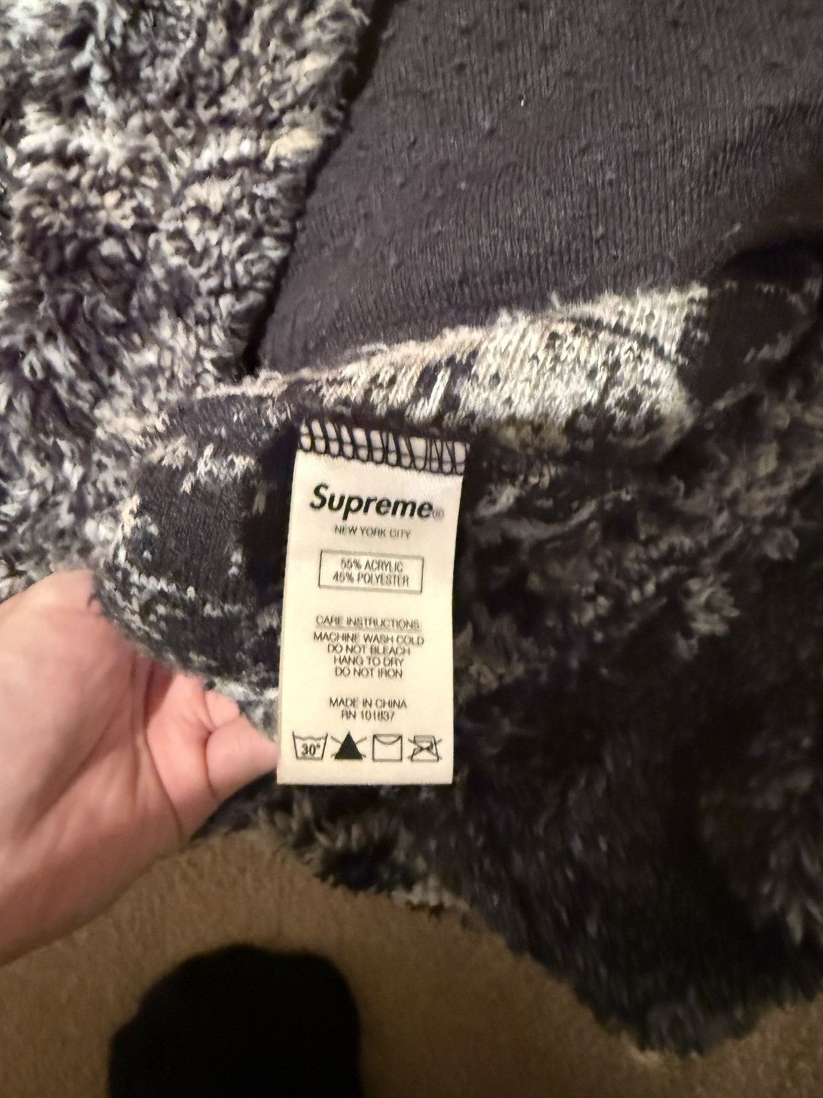 Supreme Supreme Wolf Fleece Black Size M Size US M / EU 48-50 / 2 - 3 Thumbnail