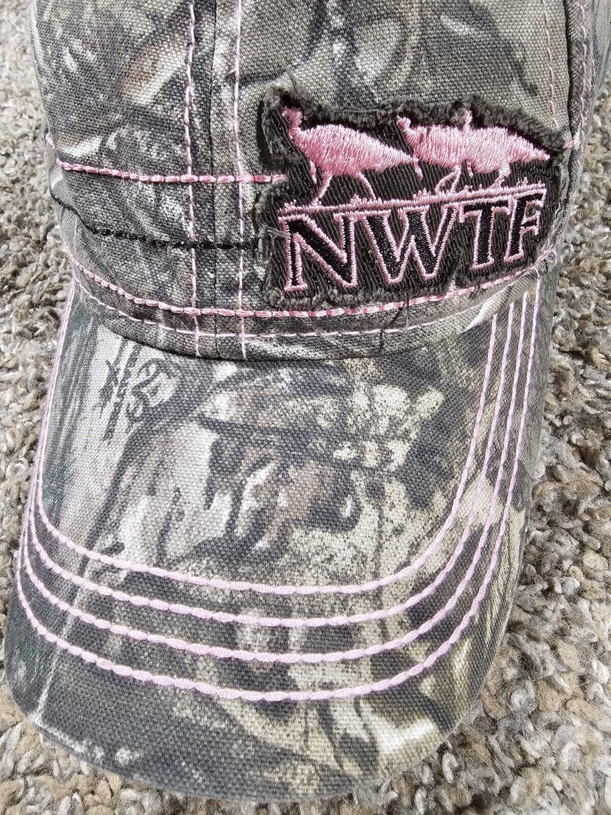 Designer NWTF Camo Pink Strapback Hat Unique And Rare Design OSFA Size ONE SIZE - 2 Thumbnail