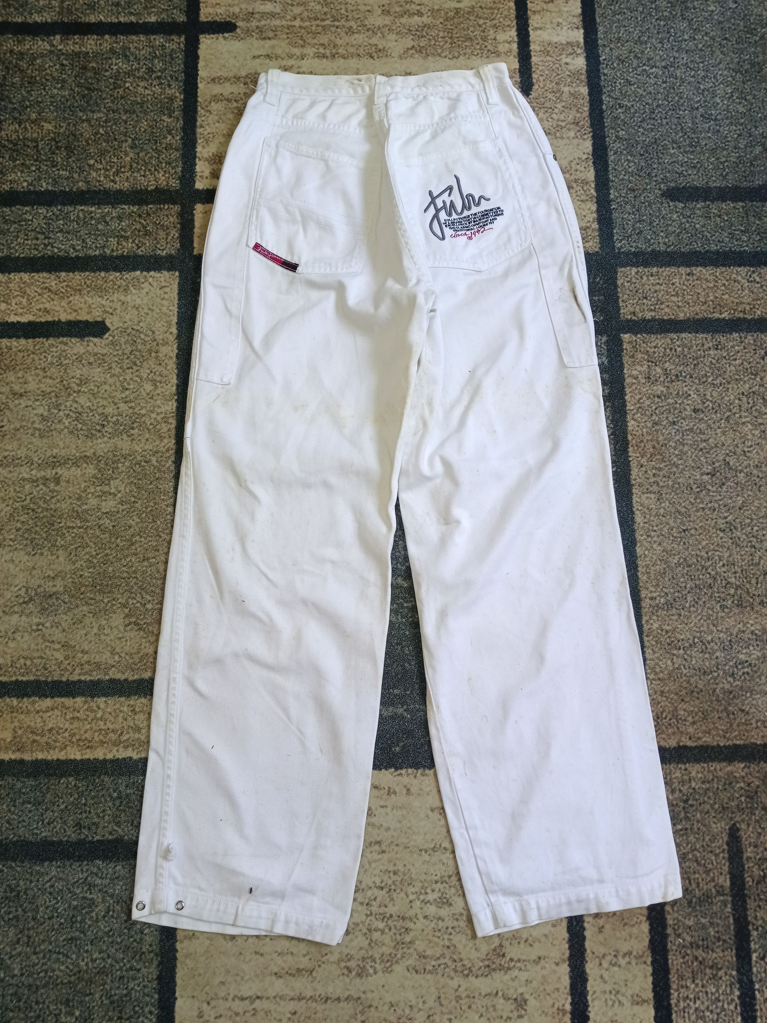 Fubu × Vintage TRENDING WIDE PANTS BAGGY🔥FUBU SICK DENIM PANTS Size US 27 - 3 Thumbnail