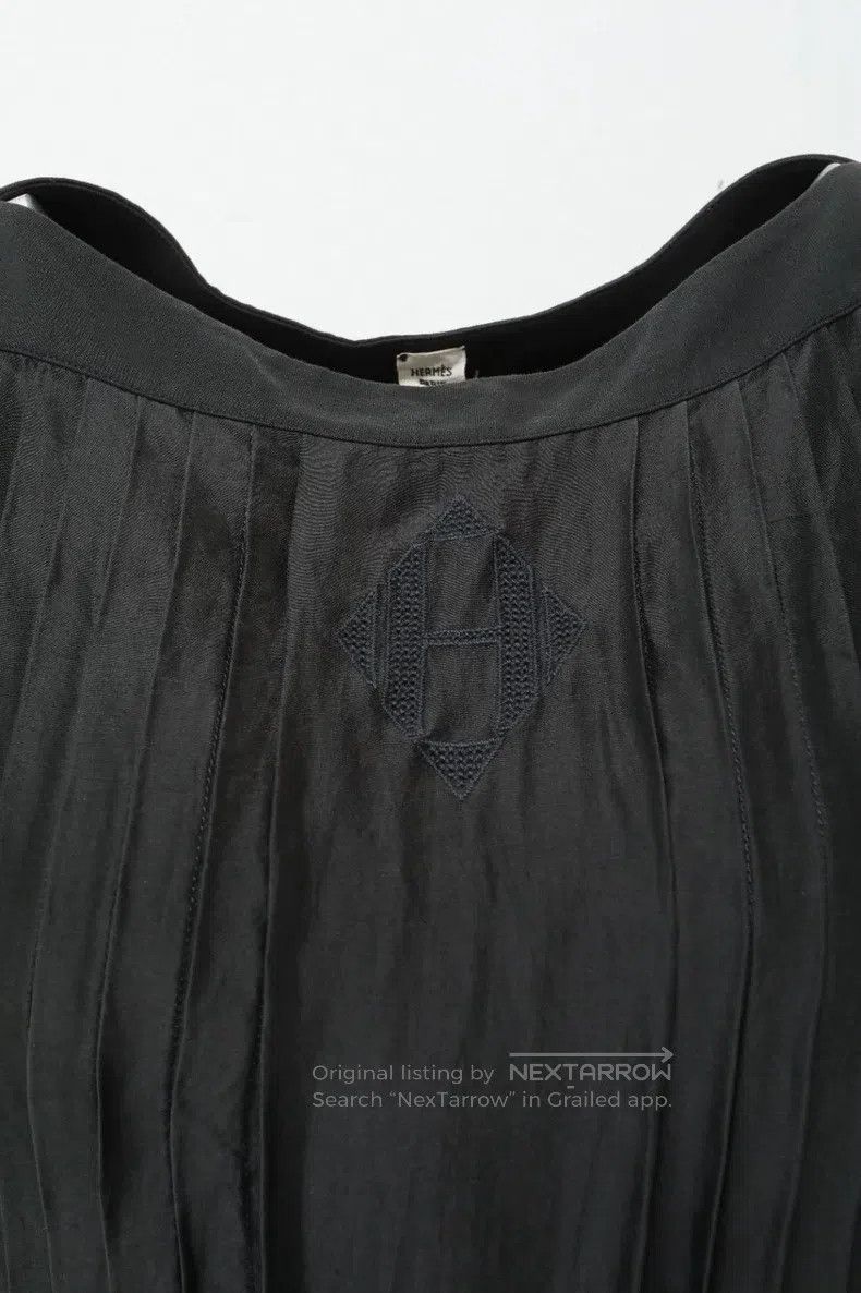 Hermes Hermes Black Dress with Chest Embroidery Logo Sleeveless D Size XS / US 0-2 / IT 36-38 - 4 Thumbnail