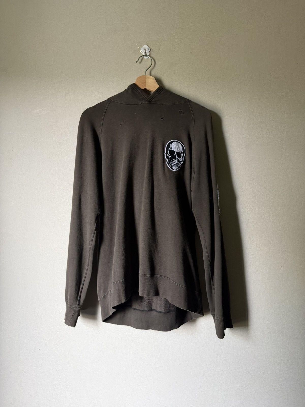 SS04 Number (N)ine Brown Double Skull Hoodie