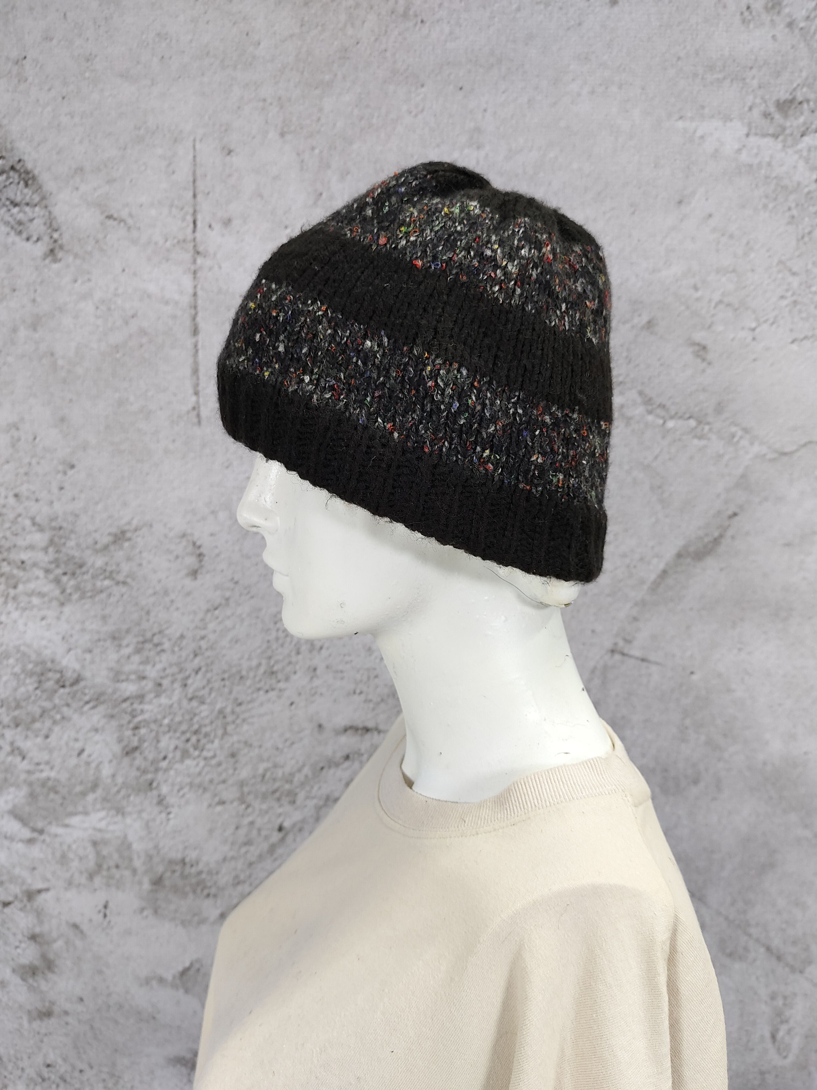 Yohji Yamamoto S’ACSNY Y’s Accs Yohji Yamamoto Nep Knit Wool Blend Beanie Size ONE SIZE - 8 Thumbnail