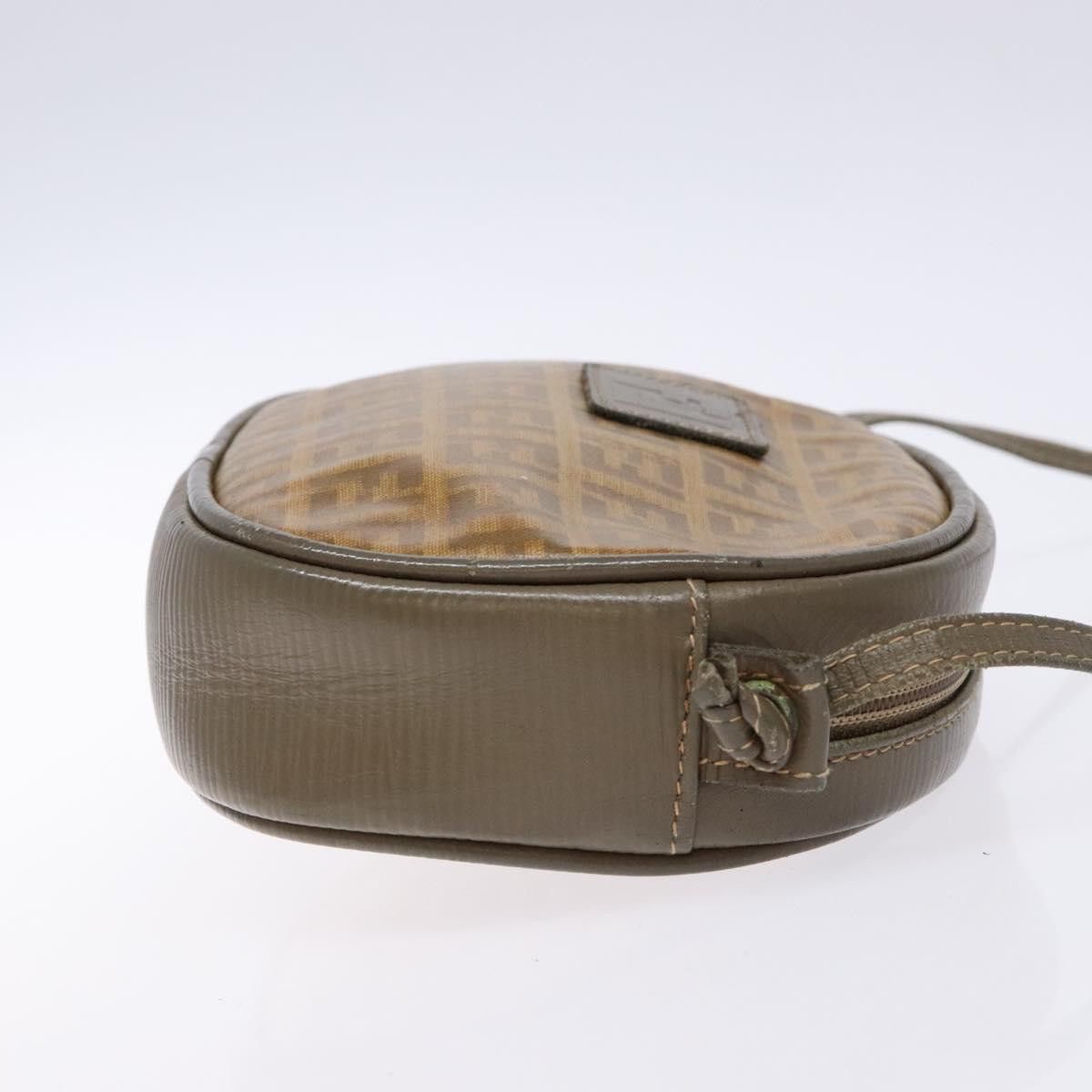 Fendi FENDI Zucchino Canvas Shoulder Bag Pvc Brown Size ONE SIZE - 4 Thumbnail