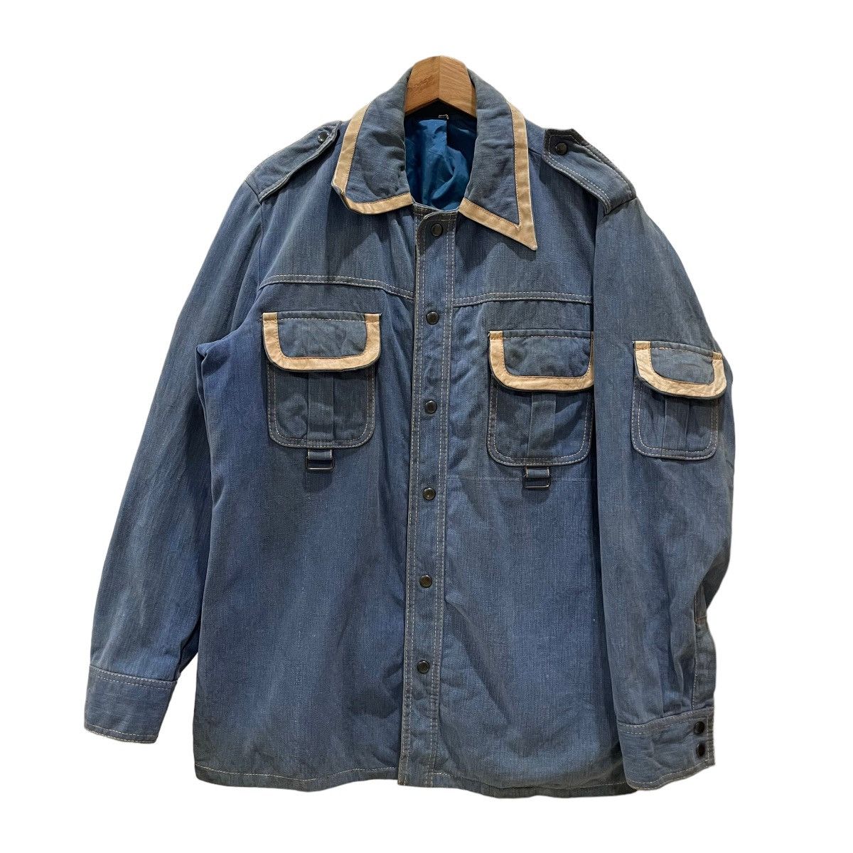 Cowboy Equipment × Vintage Vintage 80s Shelly Sportswear Western Style Denim Jacket Size US M / EU 48-50 / 2 - 1 Thumbnail
