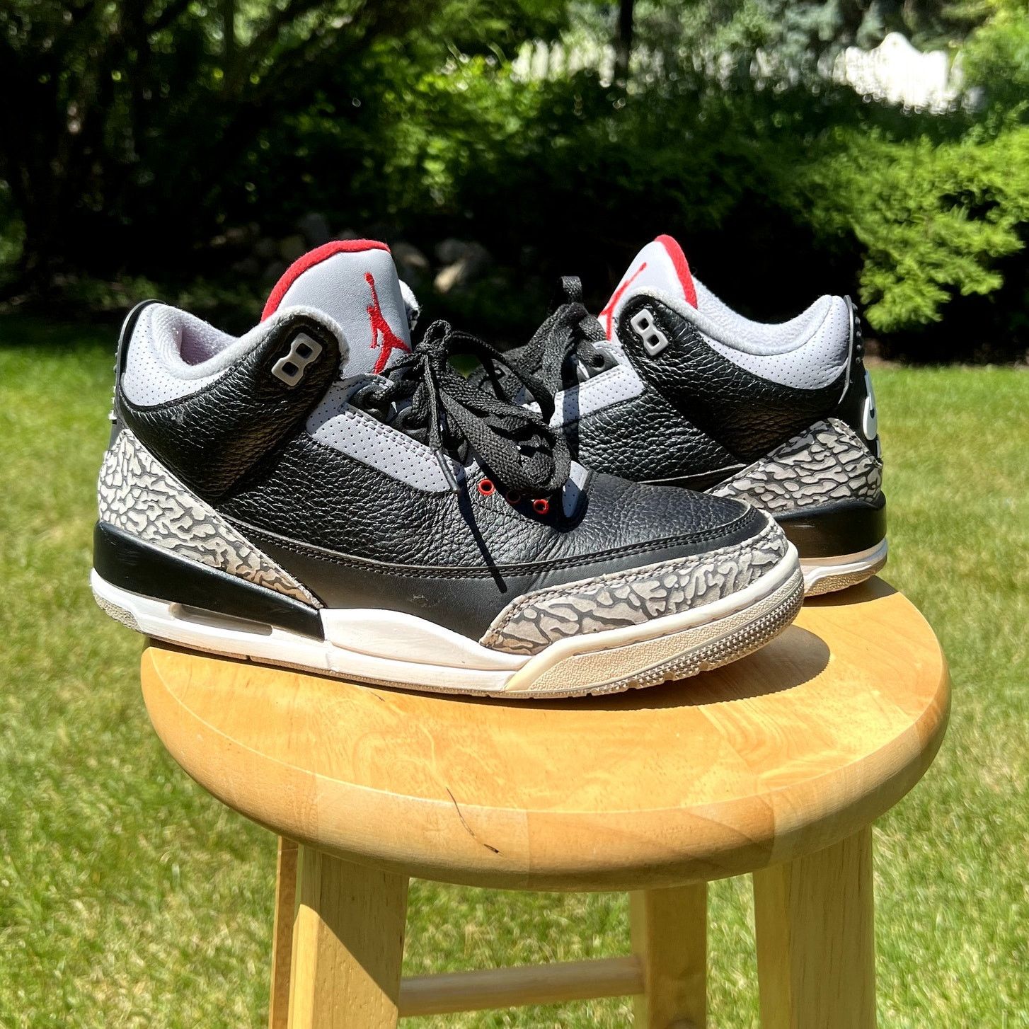 Jordan Brand Nike Nike Air Jordan 3 Retro OG Black Cement 2018 Shoes Size 8 Grailed