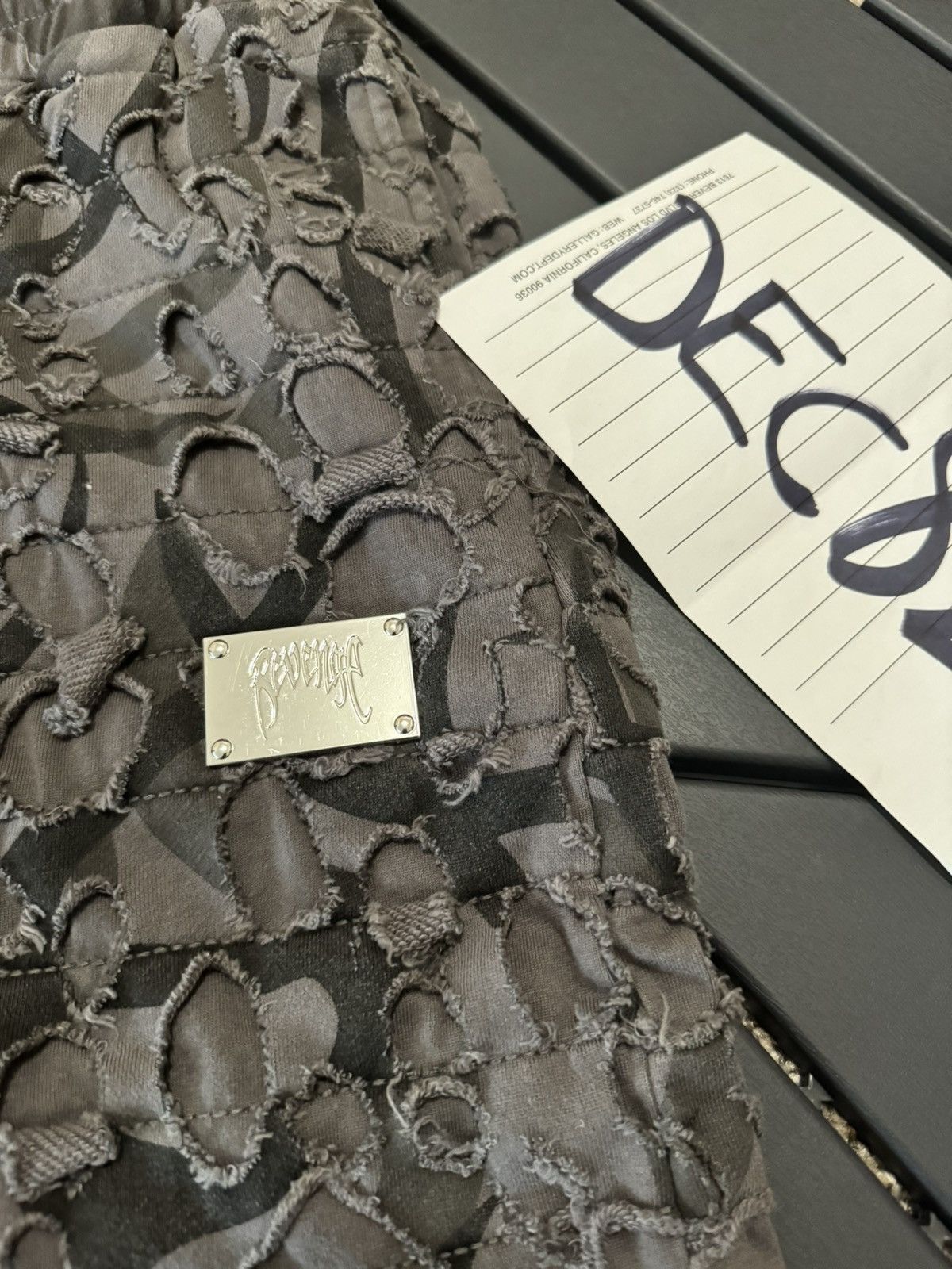 Revenge Revenge Boro R-Camo Distressed Sweatpants Size US 36 / EU 52 - 4 Thumbnail