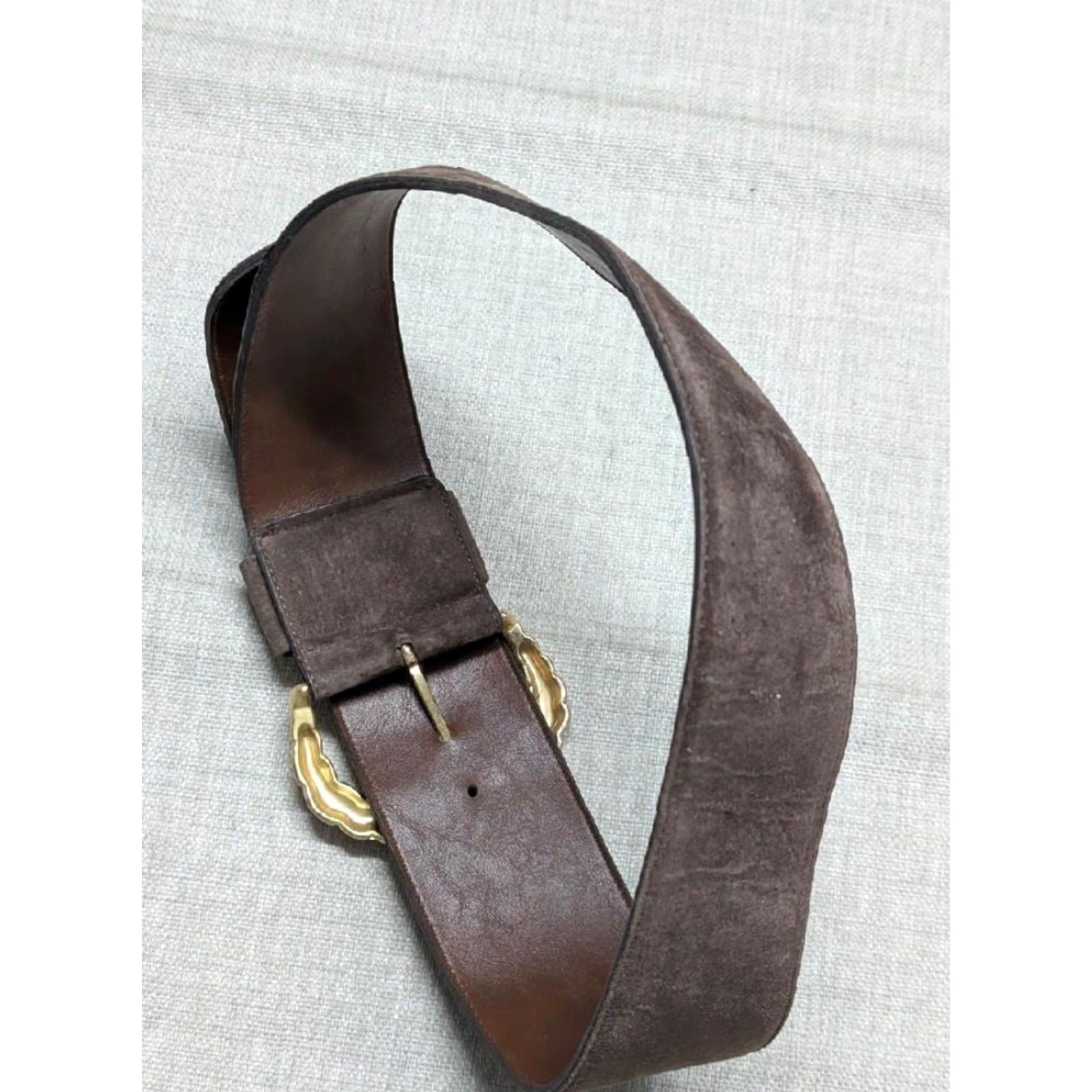 Vintage VINTAGE LeJon belt USA brown suede pigskin 28/29 M Corset Belt 3" wide Women 1980s Size M / US 6-8 / IT 42-44 - 5 Thumbnail
