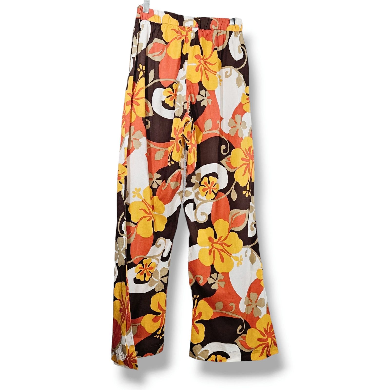 FAITHFULL NWT Faithfull the Brand Celvia Cotton Pant Sz. 2 Brown White Size 26" / US 2 / IT 38 - 5 Thumbnail