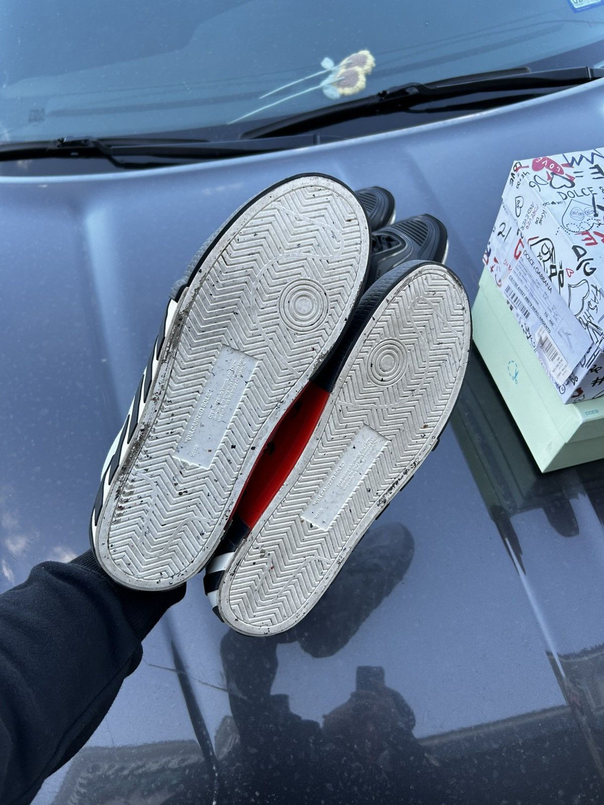 Off-White Off white vulcanized green/white Size US 11 / EU 44 - 5 Thumbnail