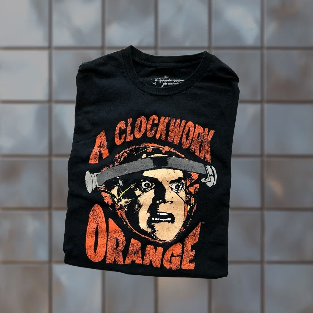 Ripple Junction VINTAGE Ripple Junction A Clockwork Orange Stanley Kubrick Sci Fi Movie Film Black T-Shirt XL Mens Size US XL / EU 56 / 4 - 1 Thumbnail