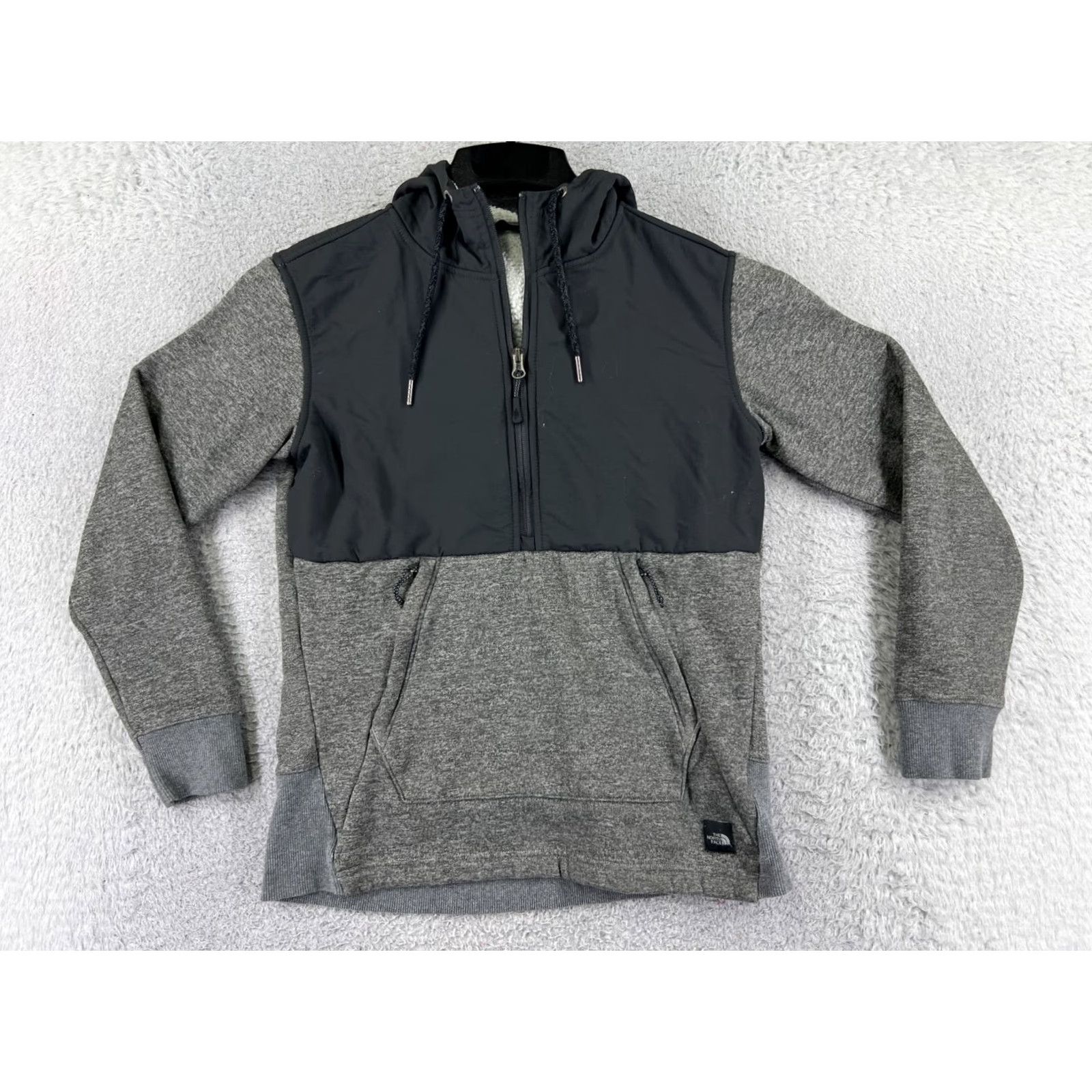 The North Face The North Face Sweater Womens Small Gray Hoodie 1/2 Zip Fleece Lined Polyester Size S / US 4 / IT 40 - 2 Thumbnail