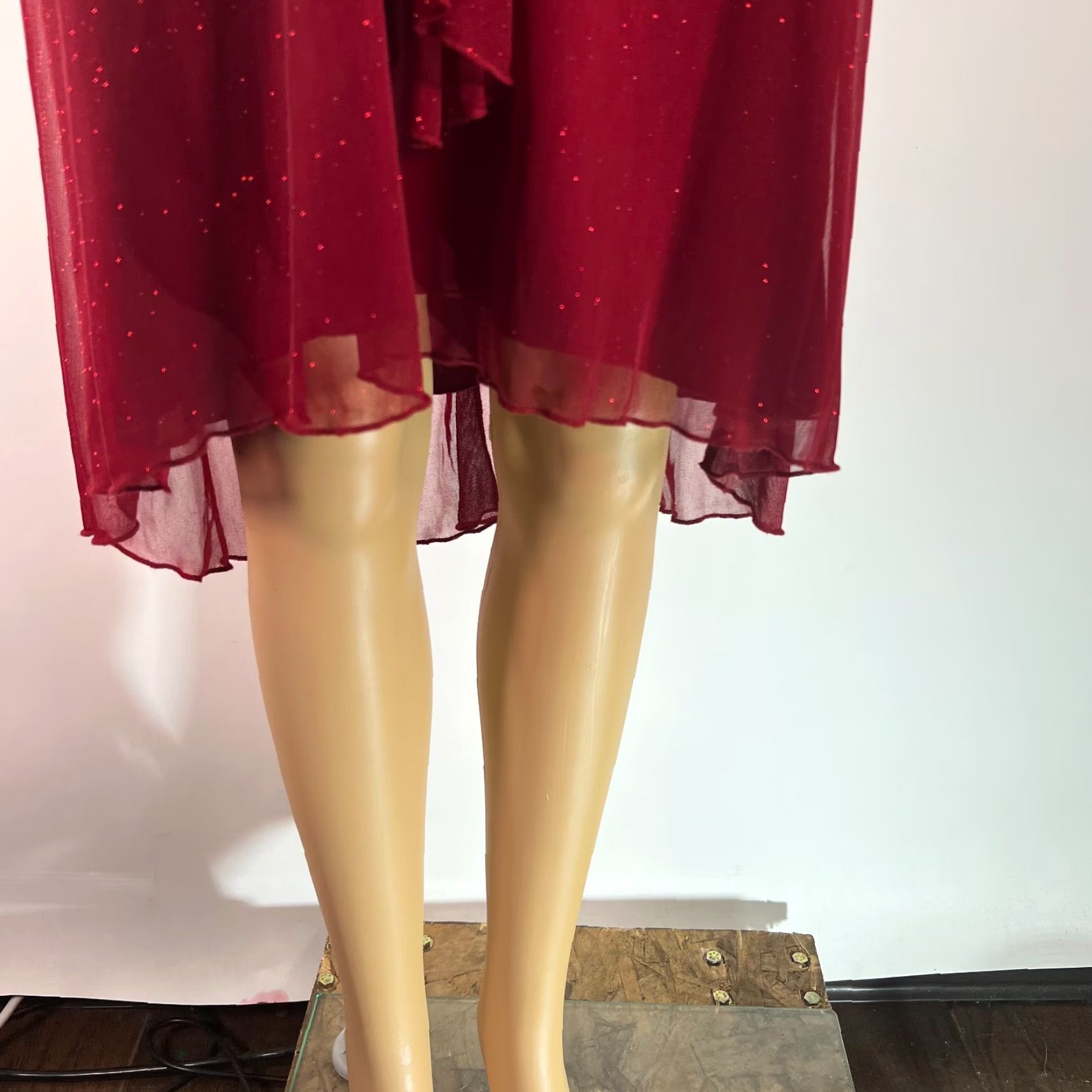 Vintage Speechless Womens Dress V-Neck Sleeveless Red Cocktail M Size M / US 6-8 / IT 42-44 - 7 Thumbnail
