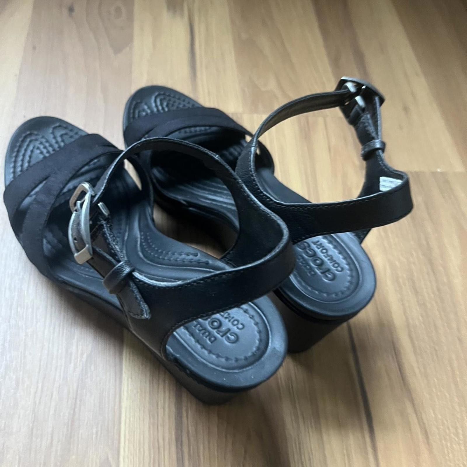 Crocs Crocs Women's Black Sandal Size US 7 / IT 37 - 5 Thumbnail