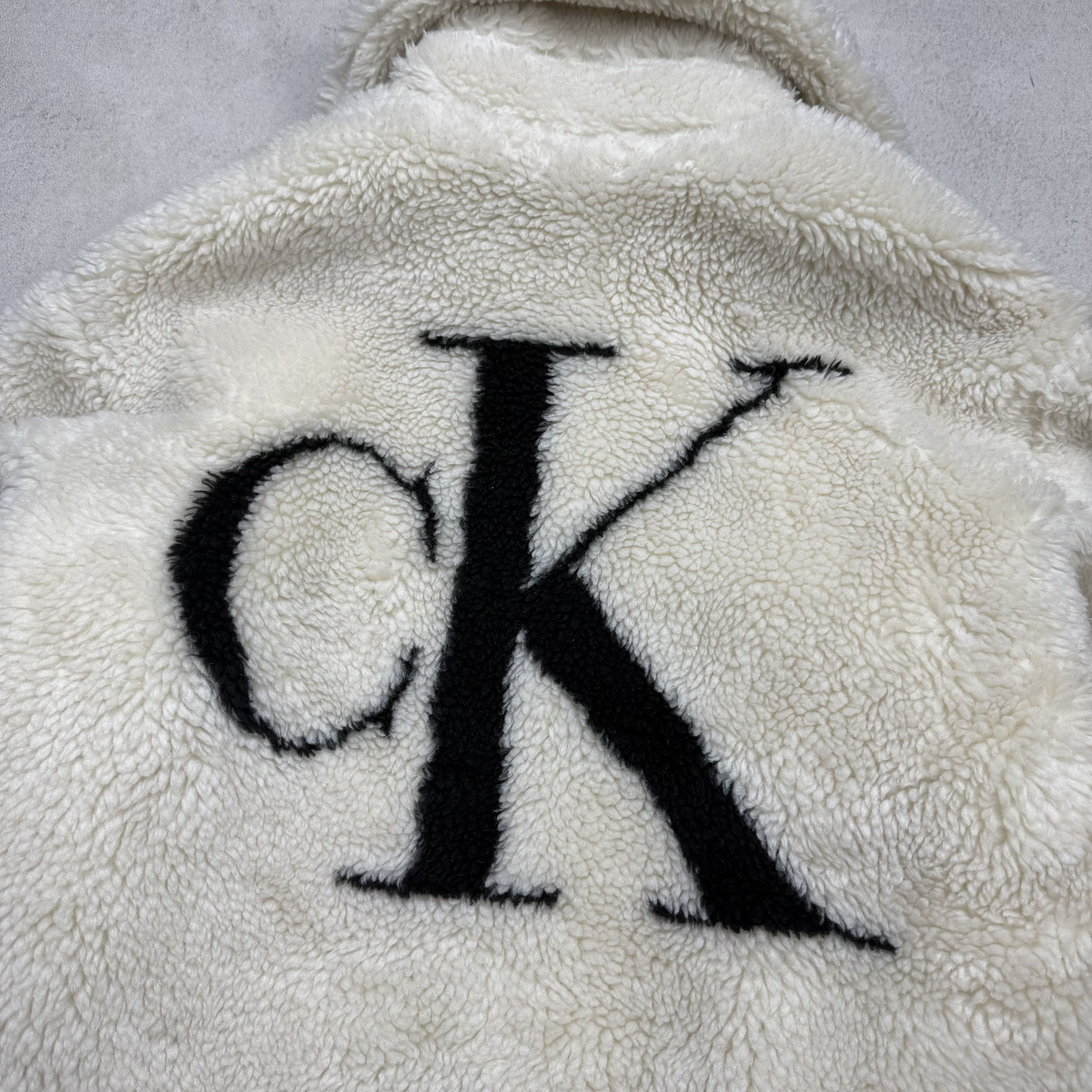 Calvin Klein Calvin Klein Fleece Sherpa Short Jacket Size XS / US 0-2 / IT 36-38 - 4 Thumbnail