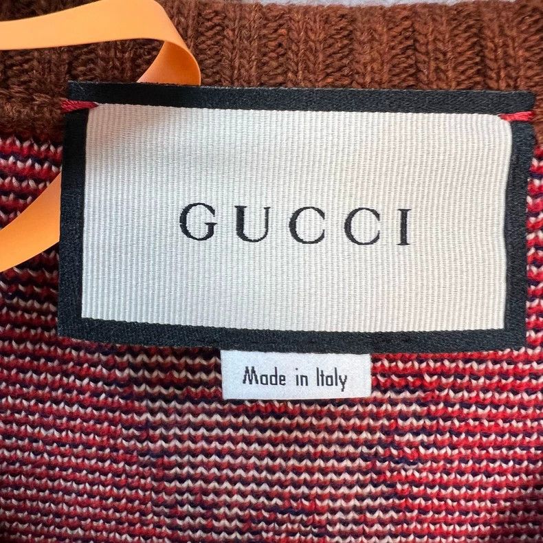 Gucci Gucci Cotton wool blend animal print letter logo vest 2501- Size US M / EU 48-50 / 2 - 4 Thumbnail