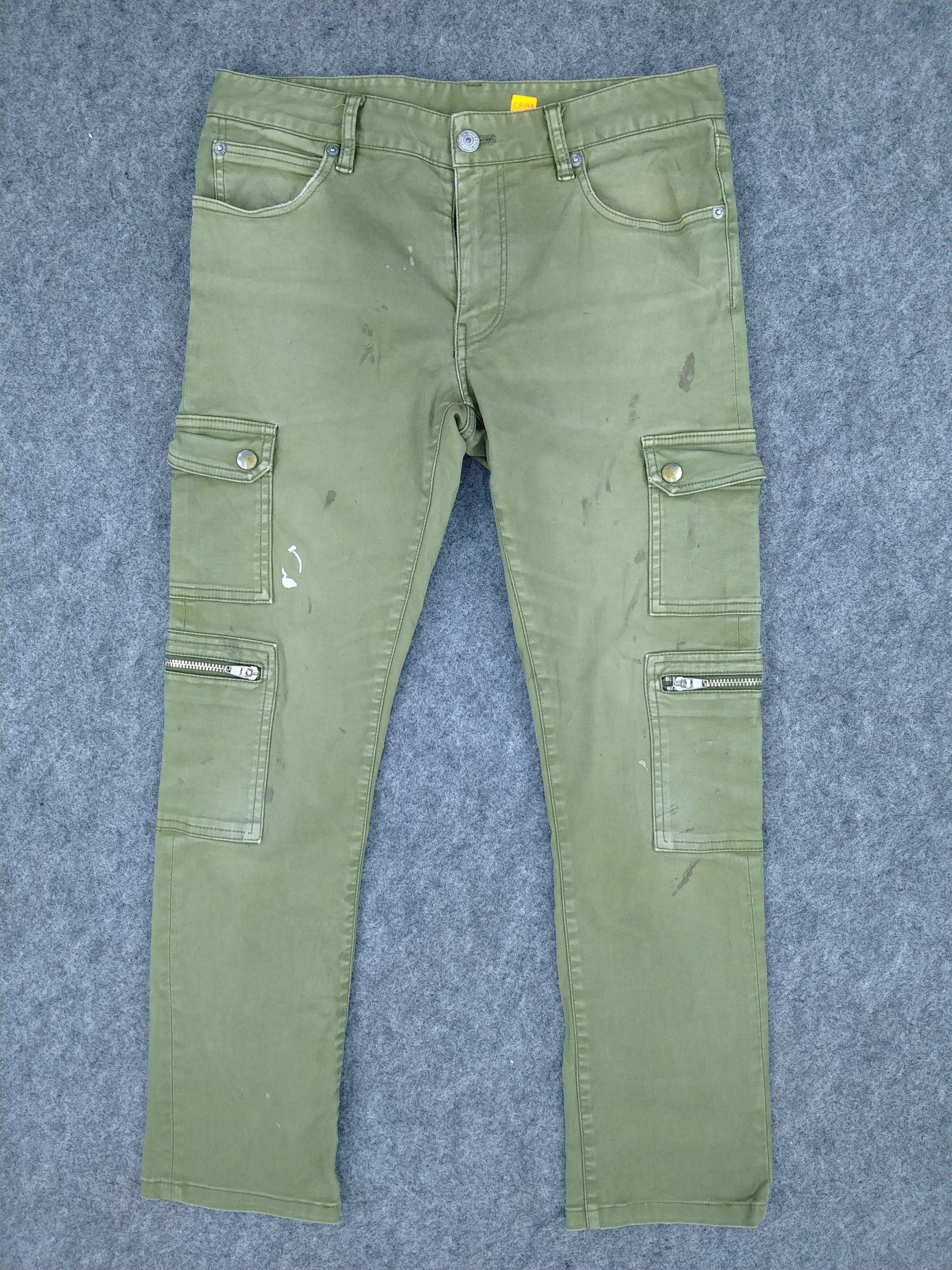 Japanese Brand Ship Jet Blue Japanese Brand Cargo Multi Pocket Pants -CP196 Size US 30 / EU 46 - 1 Thumbnail