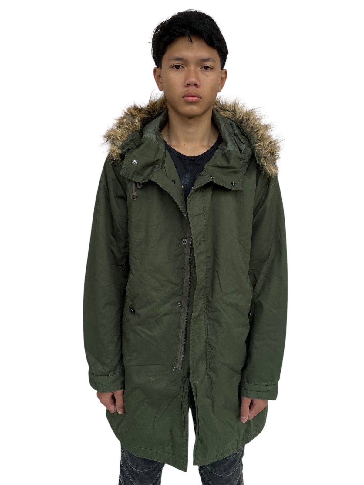 If Six Was Nine × Japanese Brand × Le Grande Bleu (L.G.B.) 2000s Back Number - Fur Hoodie Jacket Size US L / EU 52-54 / 3 - 4 Thumbnail