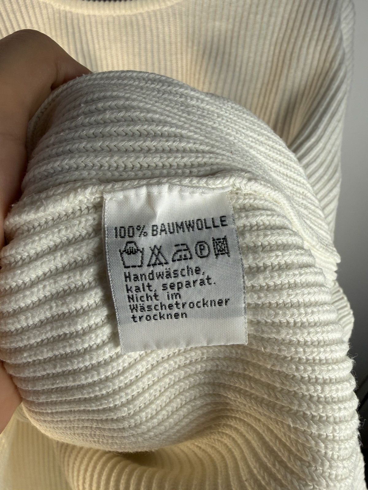Yves Saint Laurent 90s YSL Sweater Knit White Yves Saint Laurent Vintage Size US S / EU 44-46 / 1 - 5 Thumbnail